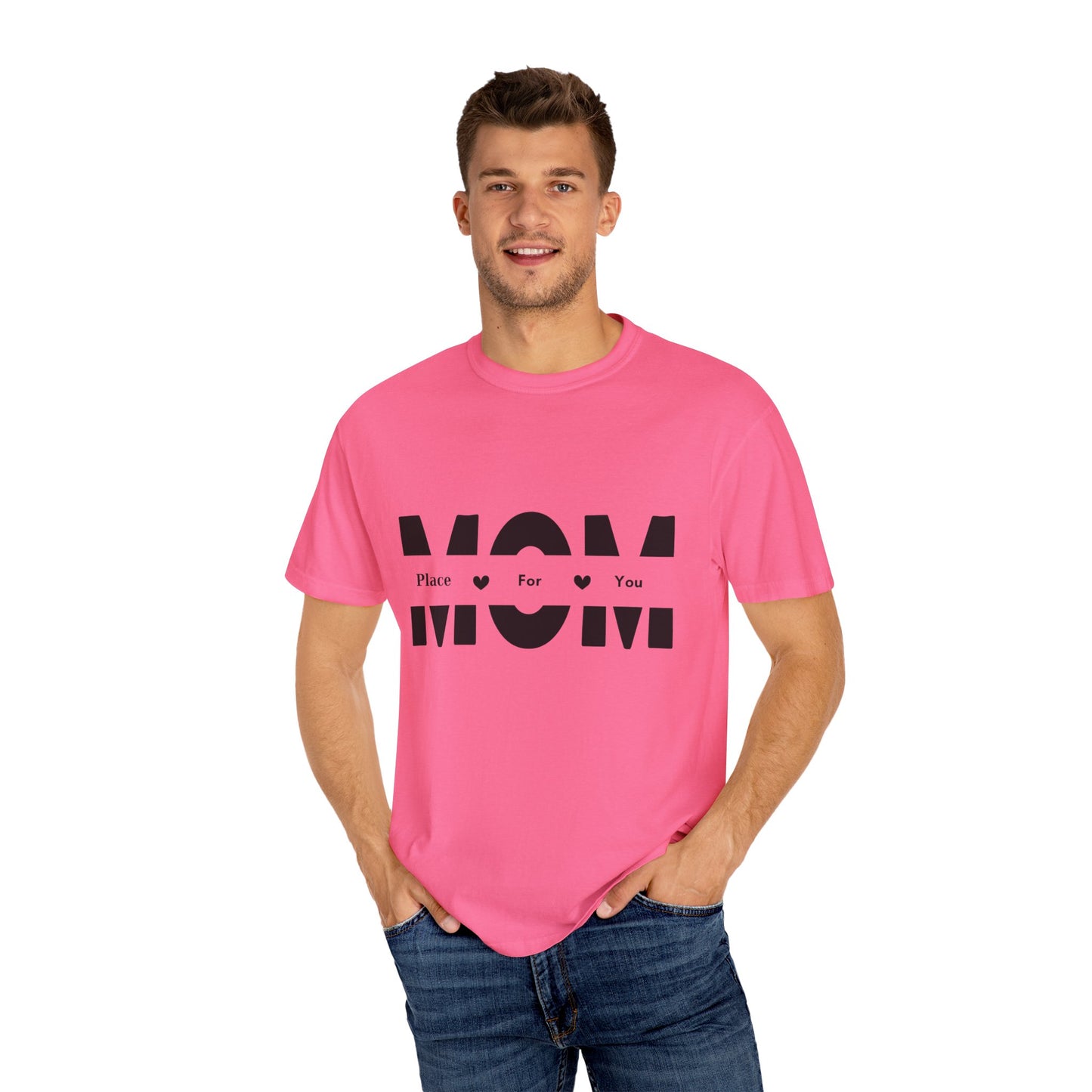 Heartfelt MOM Unisex Garment-Dyed T-Shirt - Perfect Gift for Mother's Day