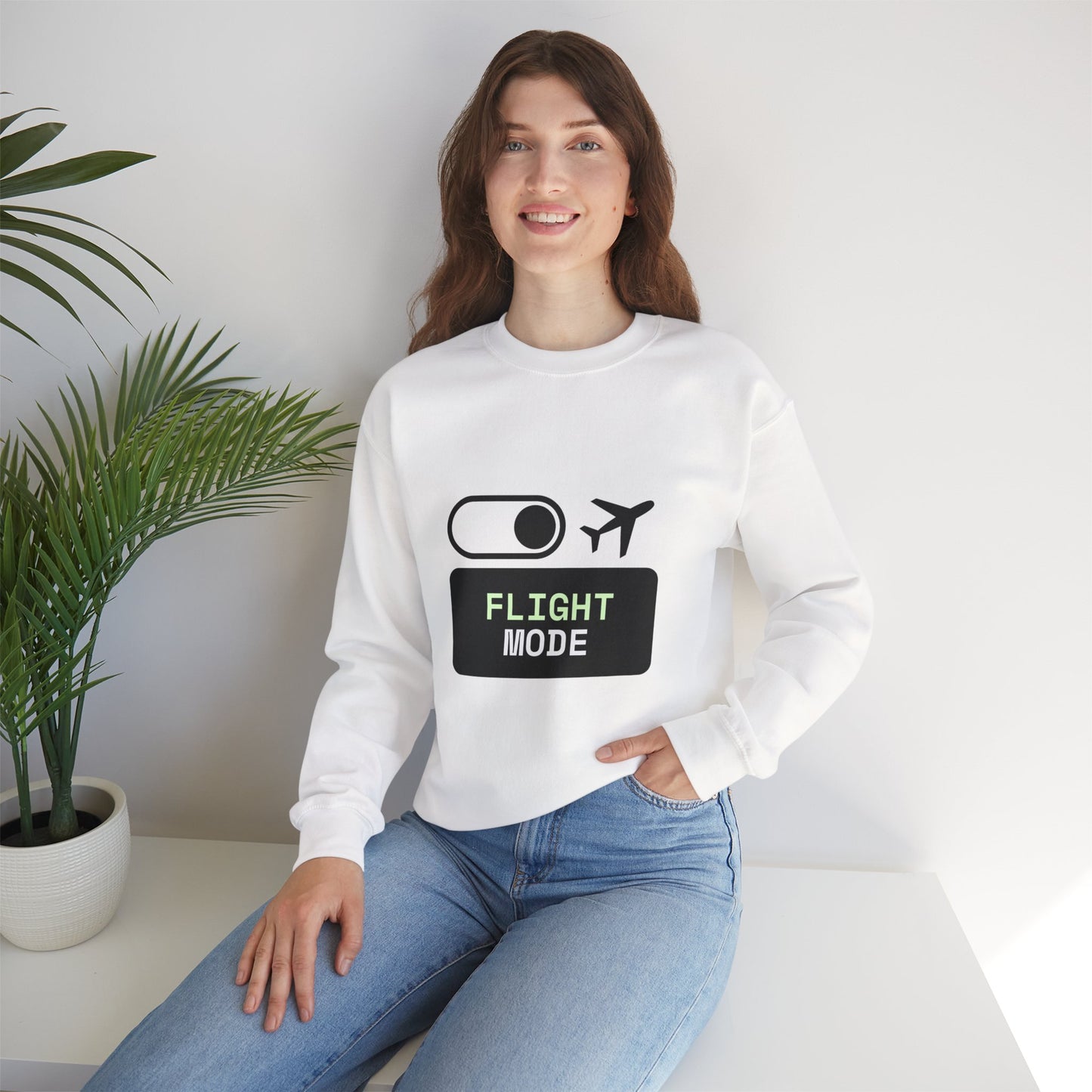 Flight Mode Crewneck Sweatshirt - Unisex Heavy Blend™