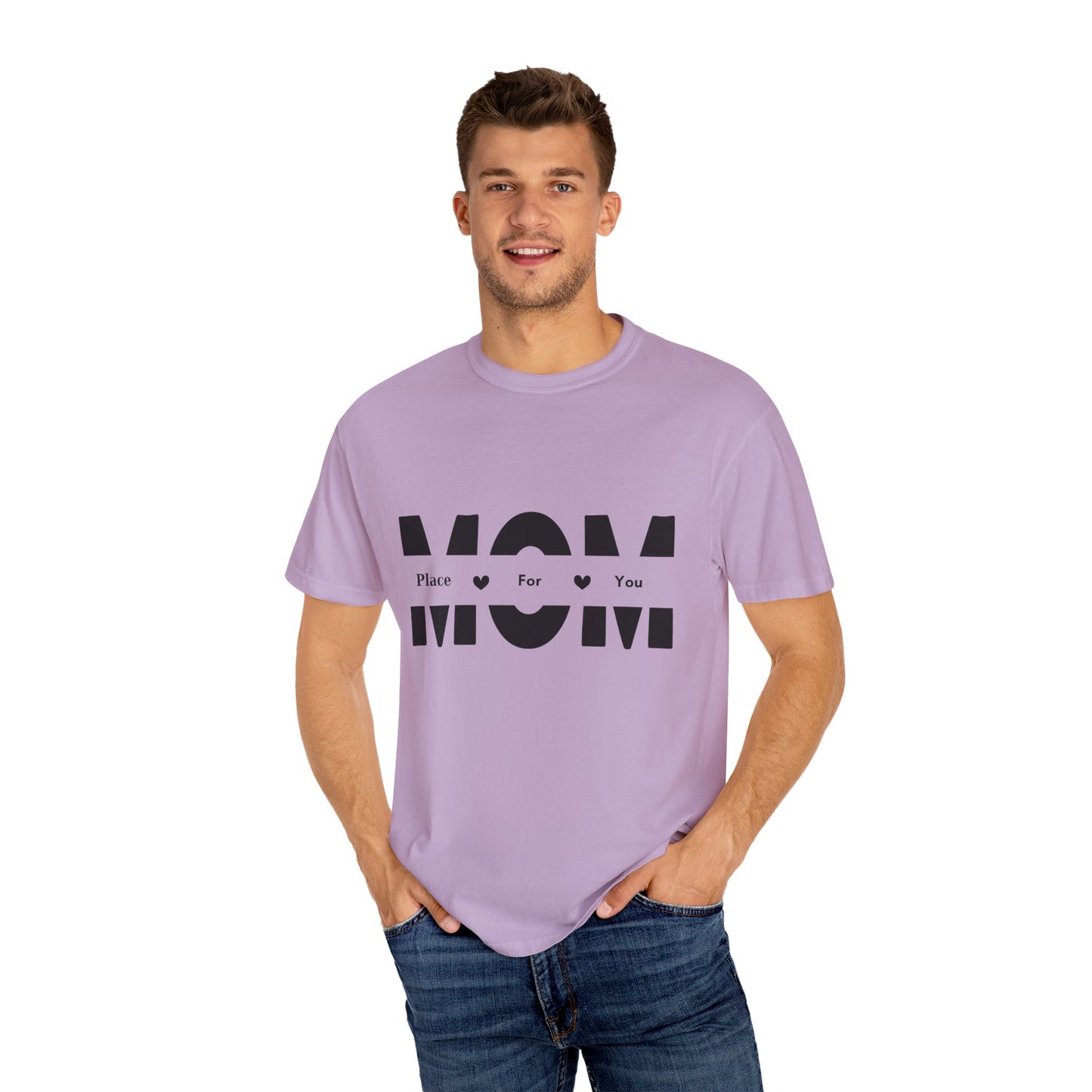 Heartfelt MOM Unisex Garment-Dyed T-Shirt - Perfect Gift for Mother's Day