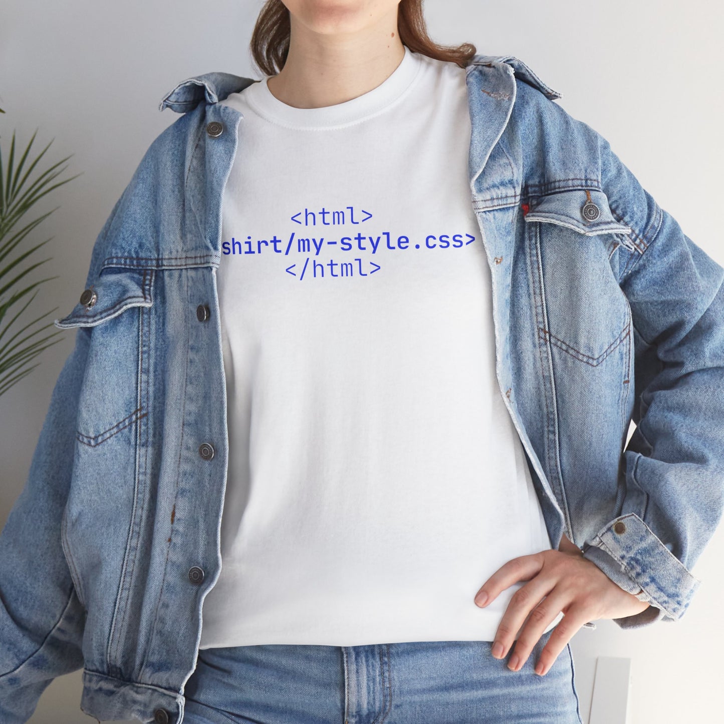 HTML Code Unisex Heavy Cotton Tee for Tech Lovers