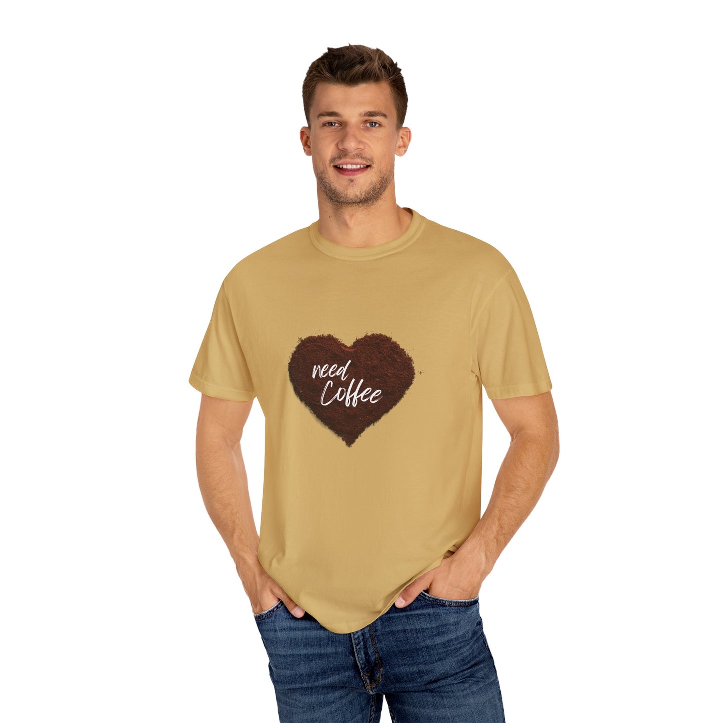 Casual Coffee Lover T-shirt - "Need Coffee" Design