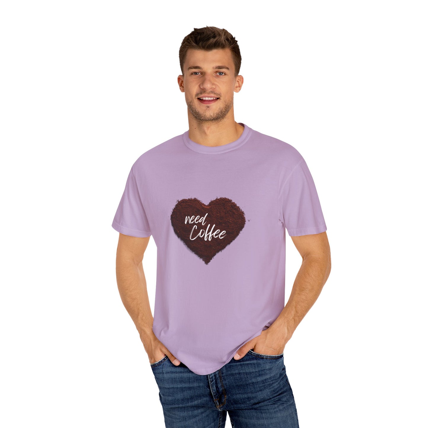 Casual Coffee Lover T-shirt - "Need Coffee" Design