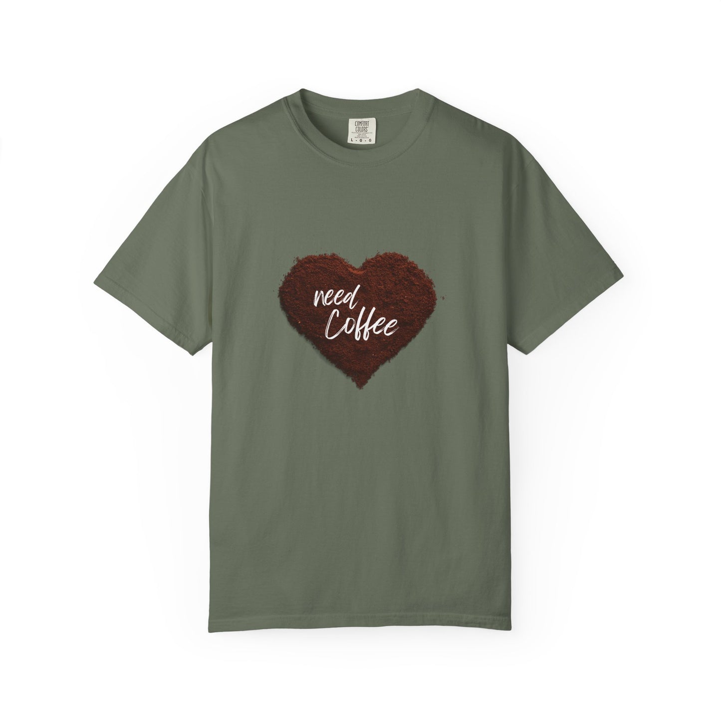 Casual Coffee Lover T-shirt - "Need Coffee" Design