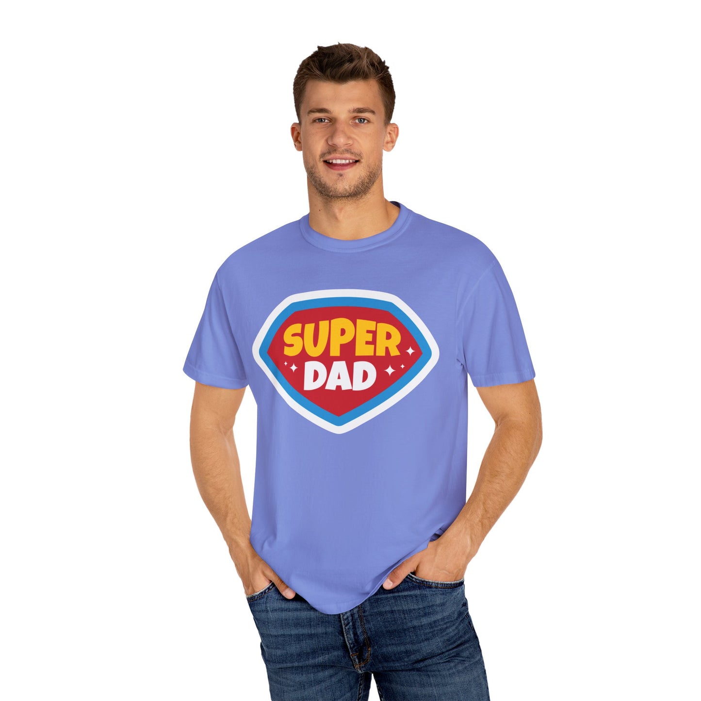 Super Dad Unisex Garment-Dyed T-Shirt - Perfect Gift for Father's Day