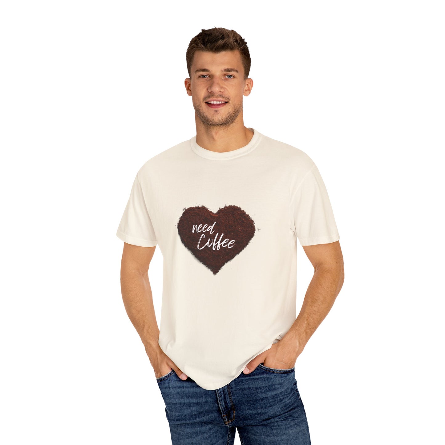 Casual Coffee Lover T-shirt - "Need Coffee" Design