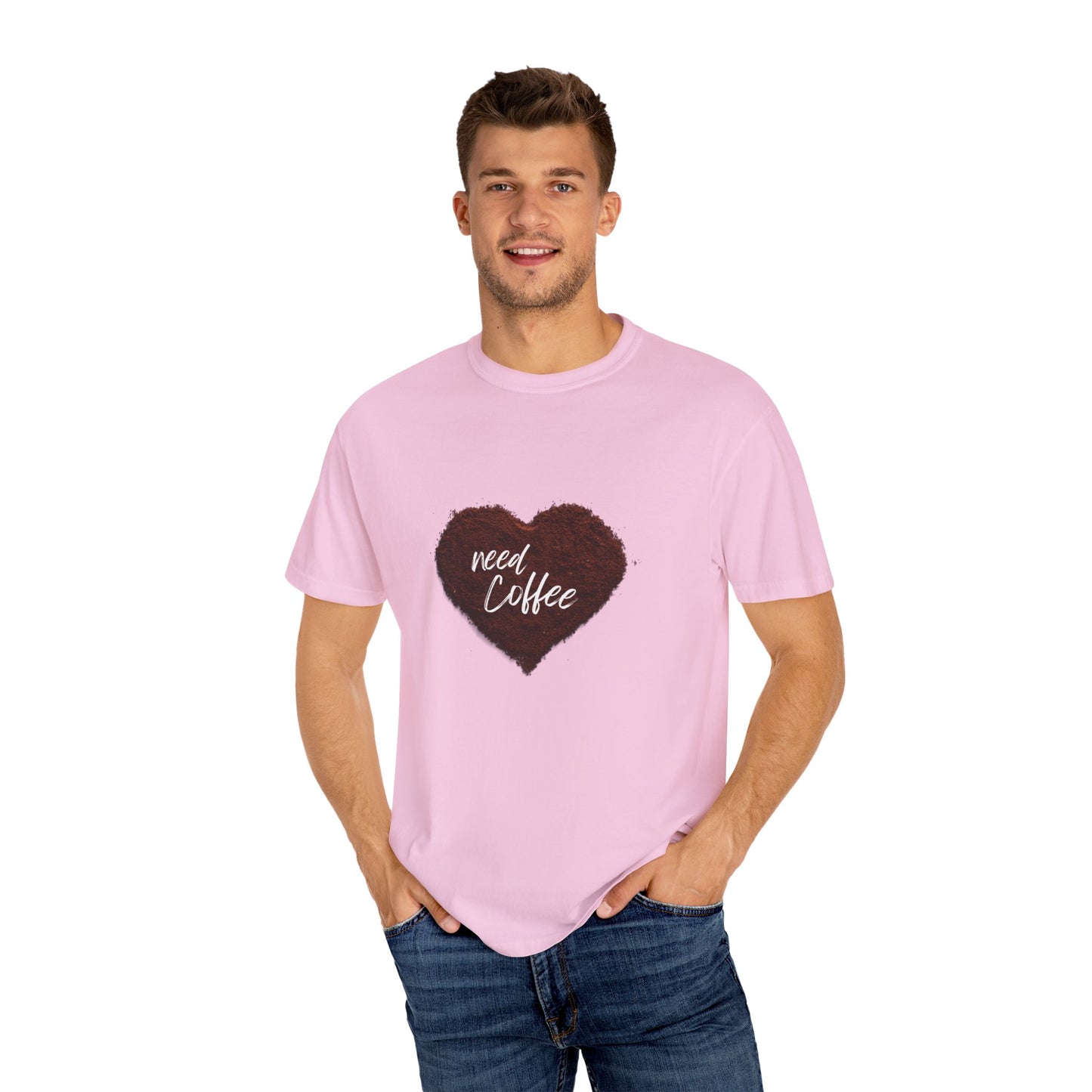Casual Coffee Lover T-shirt - "Need Coffee" Design