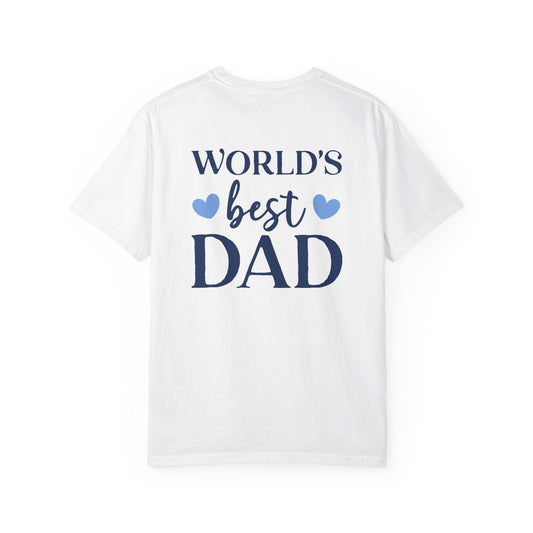 World's Best Dad T-Shirt - Unisex Garment-Dyed Tee for Father's Day