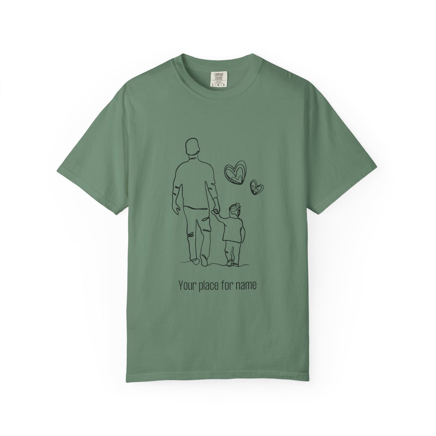 Personalized Fathers Day T-Shirt - Customizable for Dad and Child