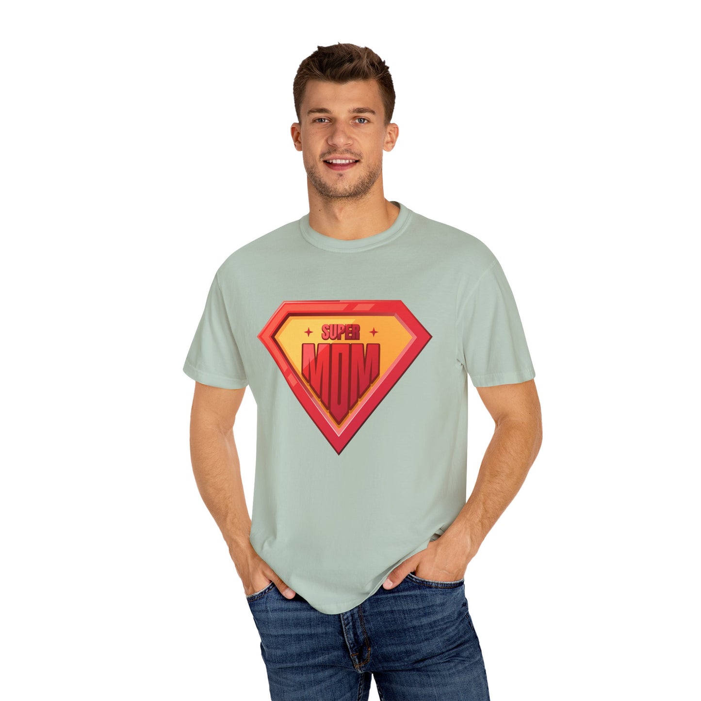 Super Mom Unisex Garment-Dyed T-Shirt - Perfect Gift for Mother's Day