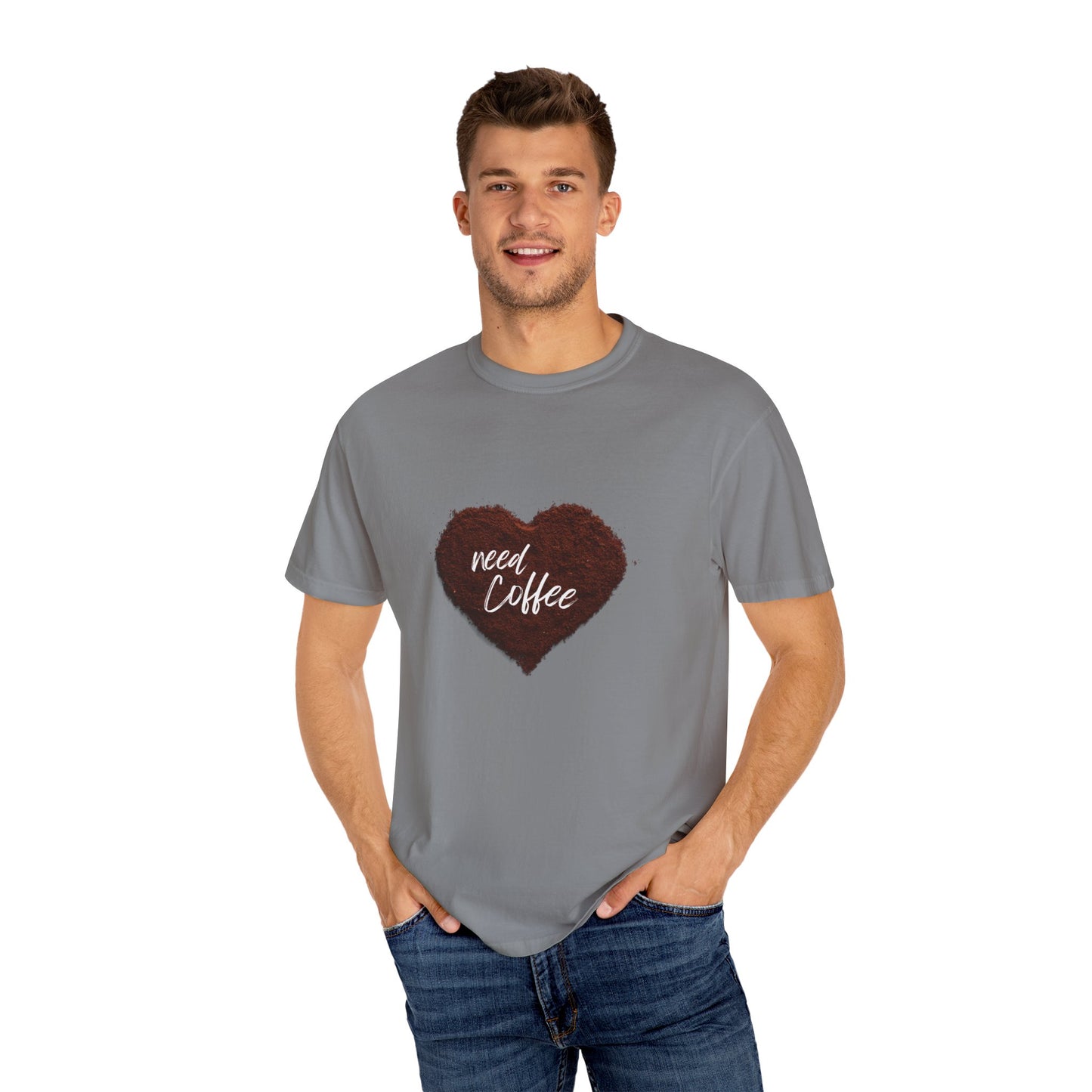 Casual Coffee Lover T-shirt - "Need Coffee" Design