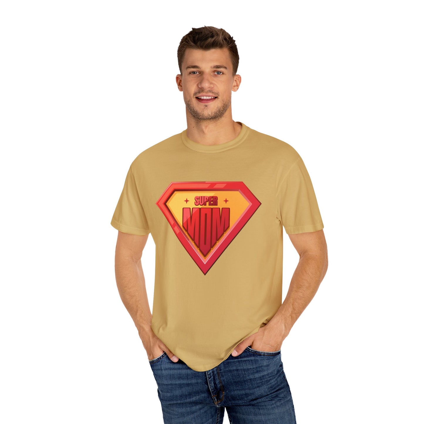 Super Mom Unisex Garment-Dyed T-Shirt - Perfect Gift for Mother's Day