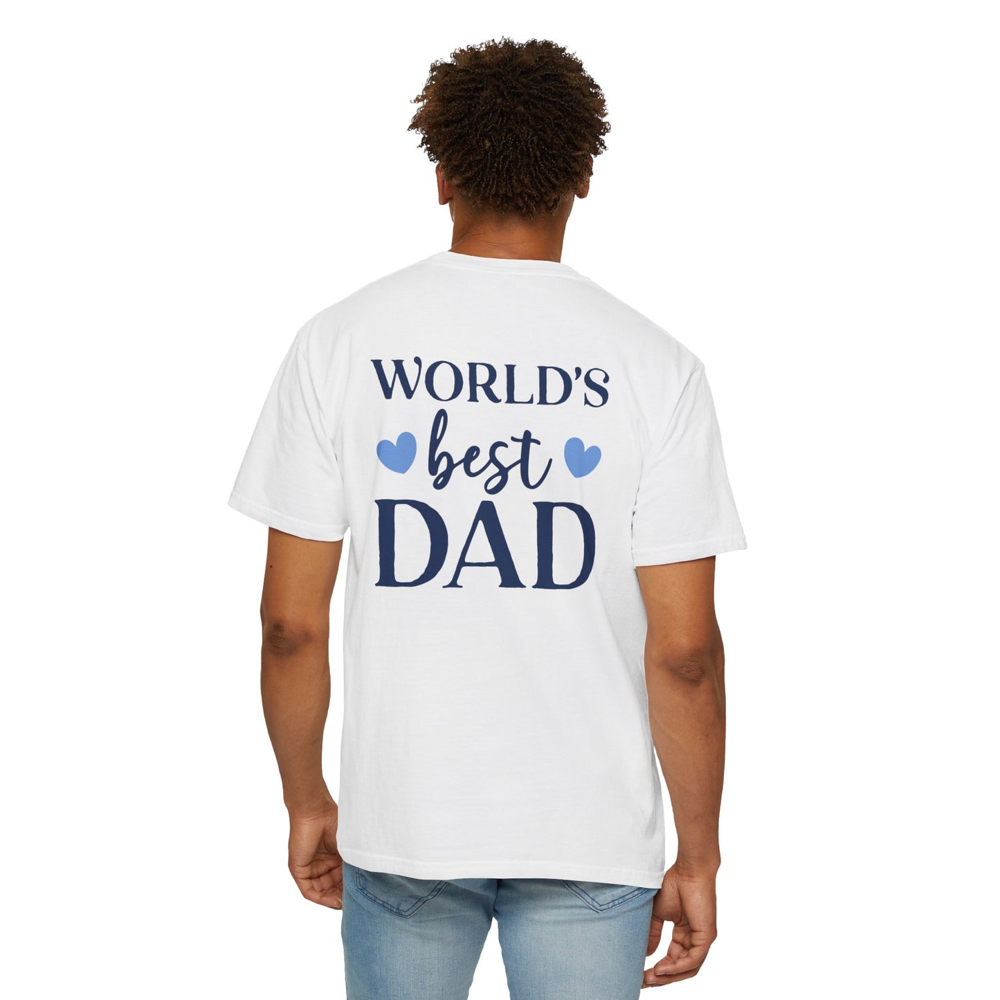 World's Best Dad T-Shirt - Unisex Garment-Dyed Tee for Father's Day