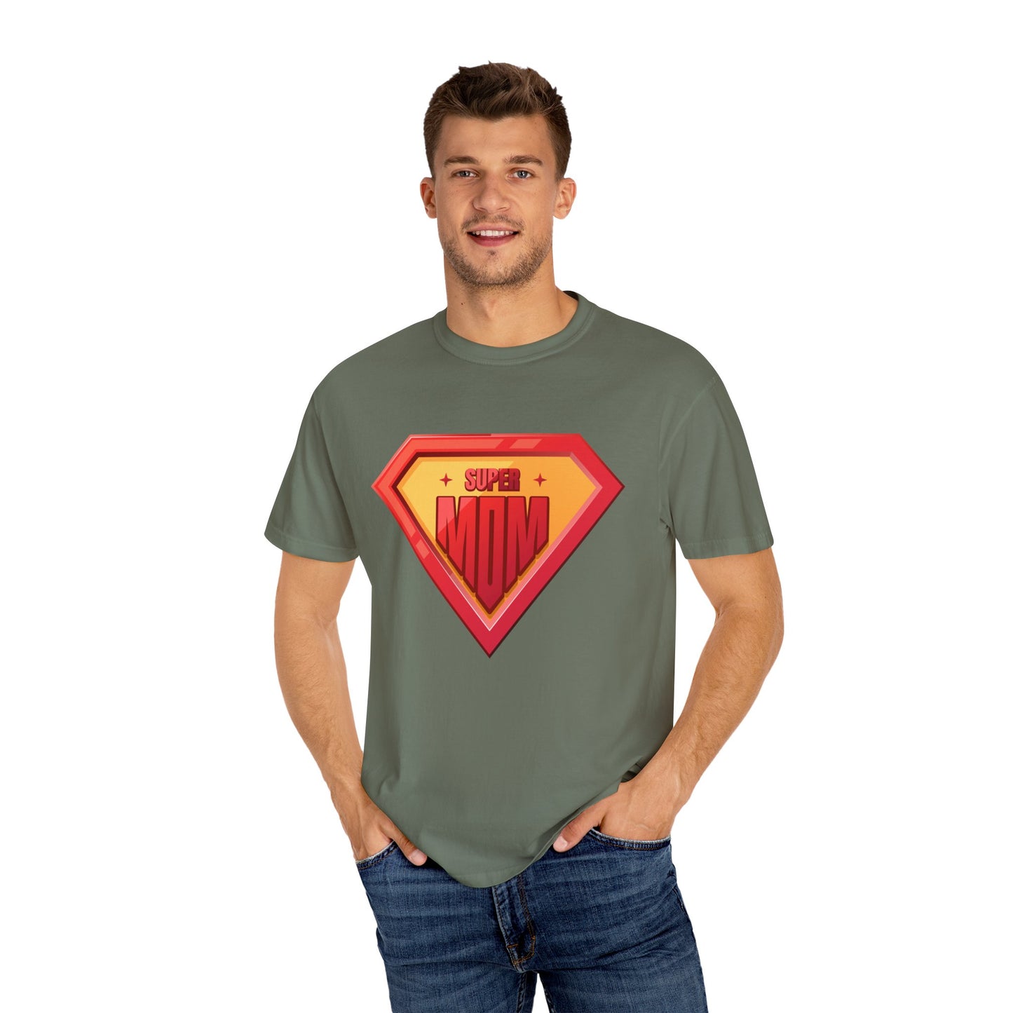 Super Mom Unisex Garment-Dyed T-Shirt - Perfect Gift for Mother's Day