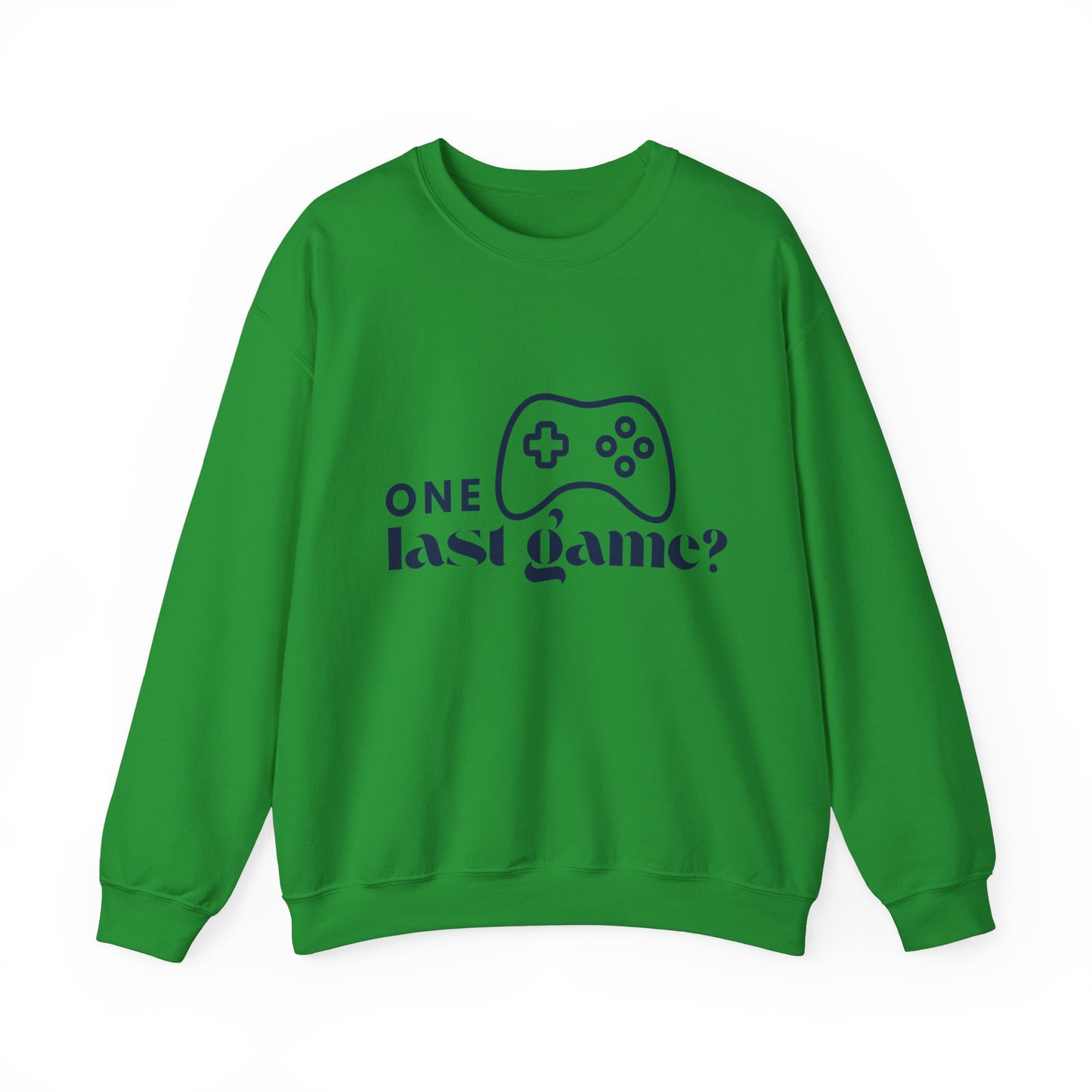 One Last Game? Crewneck Sweatshirt – 'One Last Game?' – Unisex Heavy Blend™