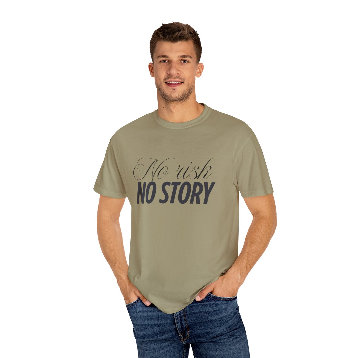 Unisex Garment-Dyed T-shirt - No risk, no story