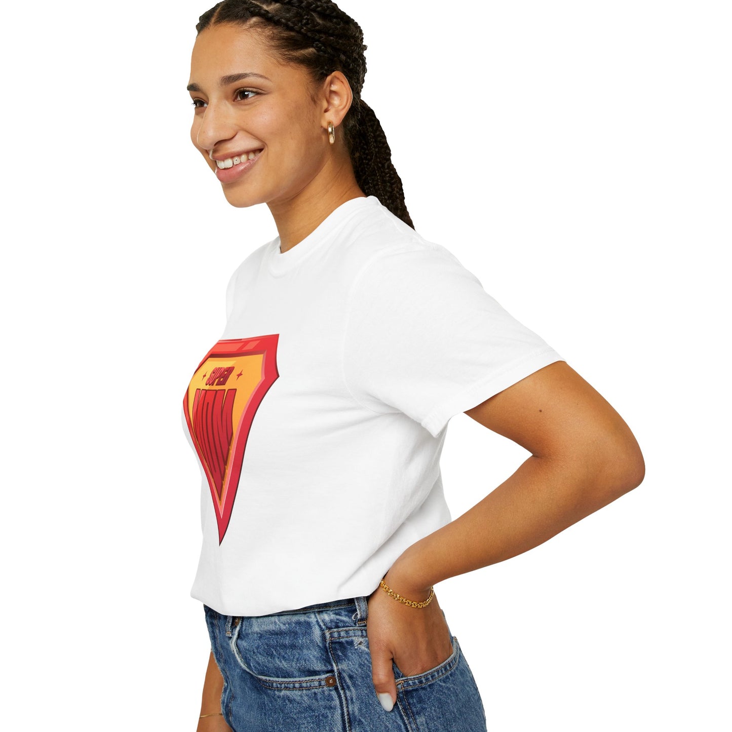 Super Mom Unisex Garment-Dyed T-Shirt - Perfect Gift for Mother's Day