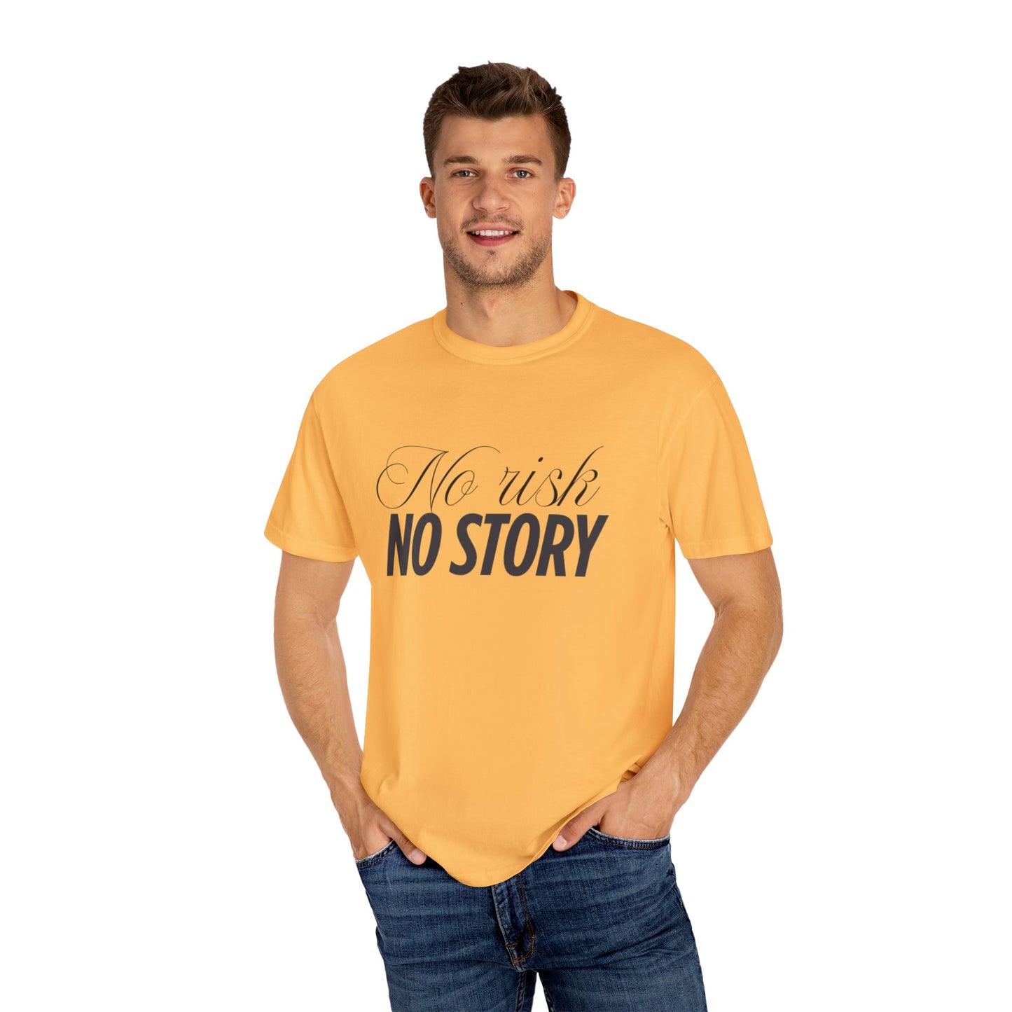 Unisex Garment-Dyed T-shirt - No risk, no story