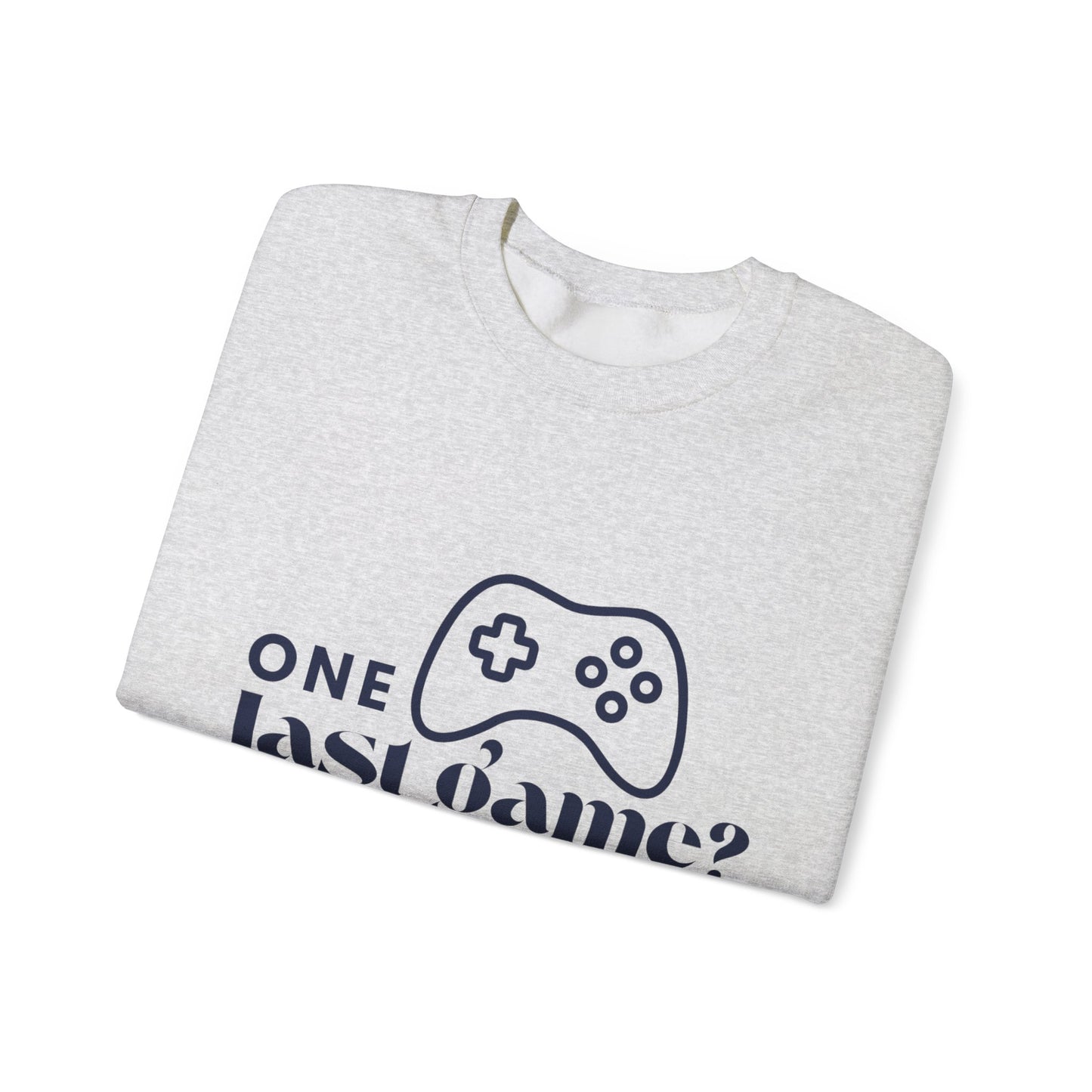 One Last Game? Crewneck Sweatshirt – 'One Last Game?' – Unisex Heavy Blend™