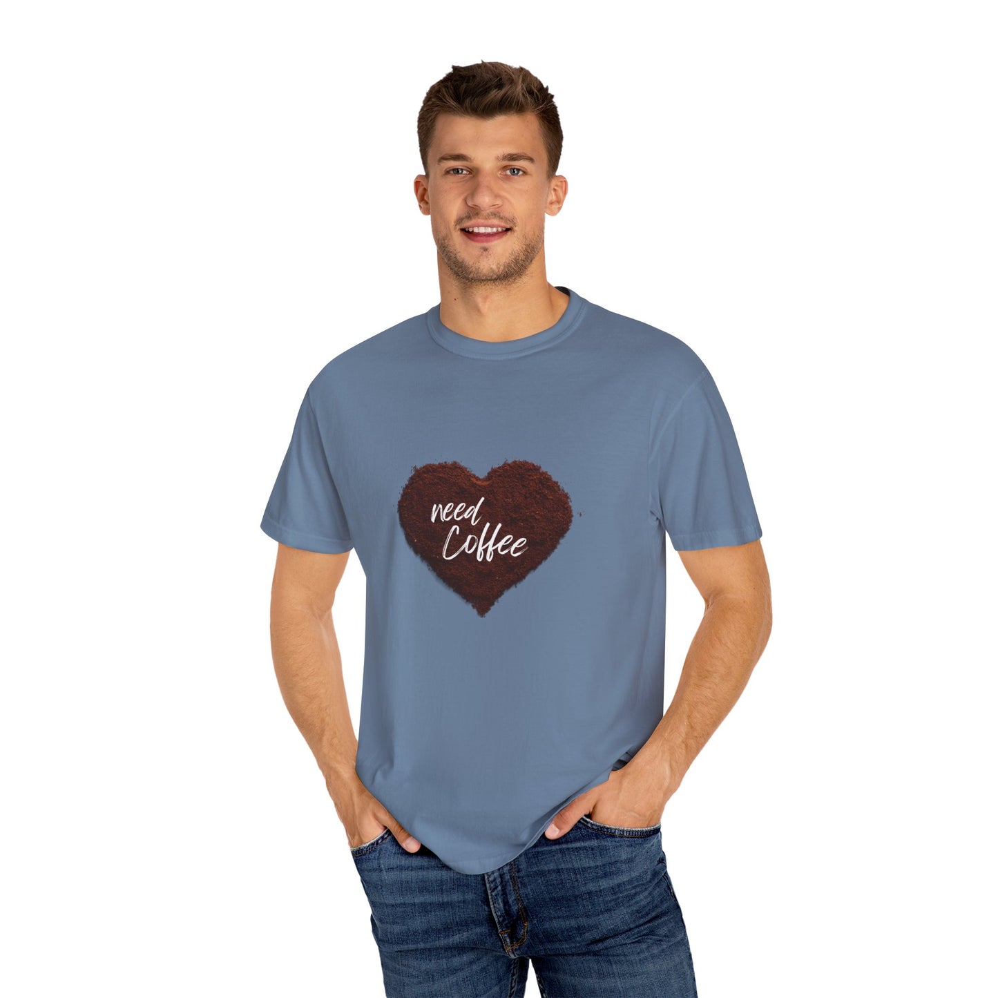Casual Coffee Lover T-shirt - "Need Coffee" Design