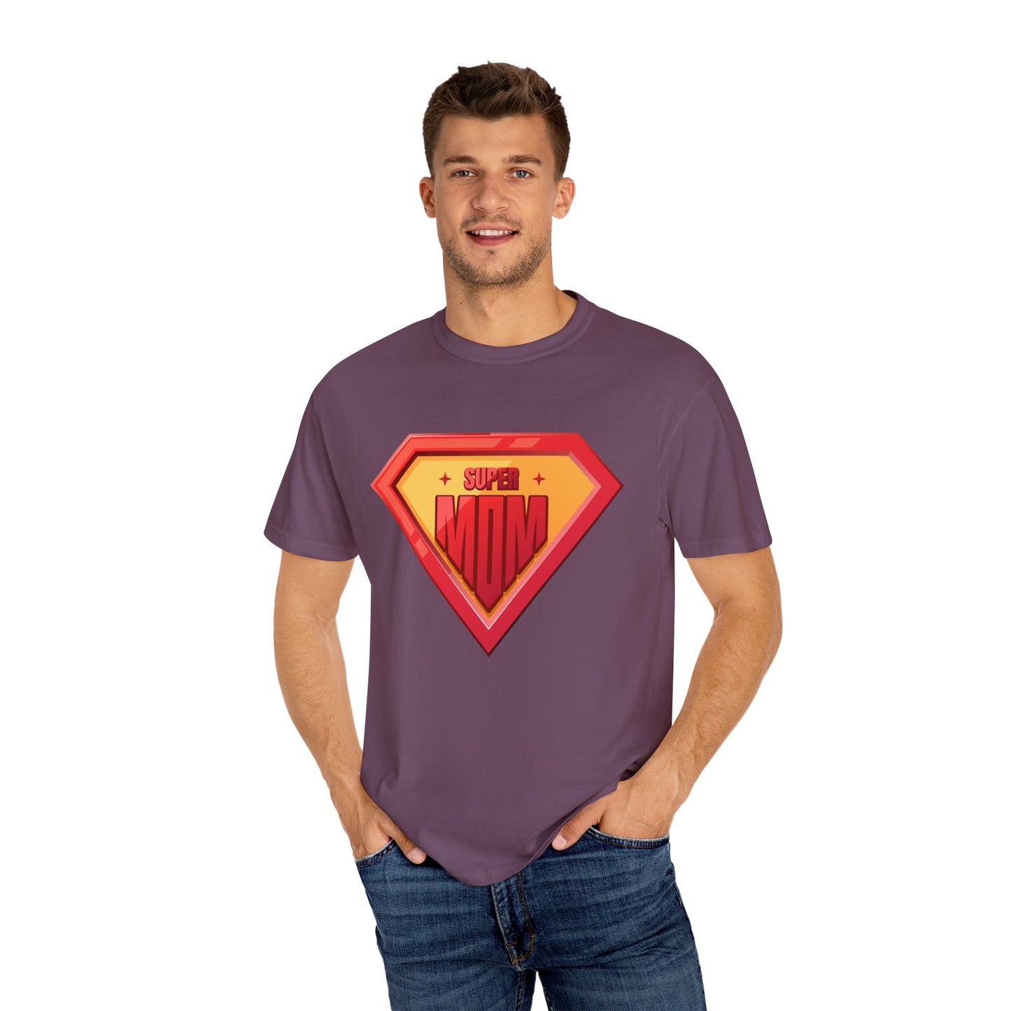 Super Mom Unisex Garment-Dyed T-Shirt - Perfect Gift for Mother's Day