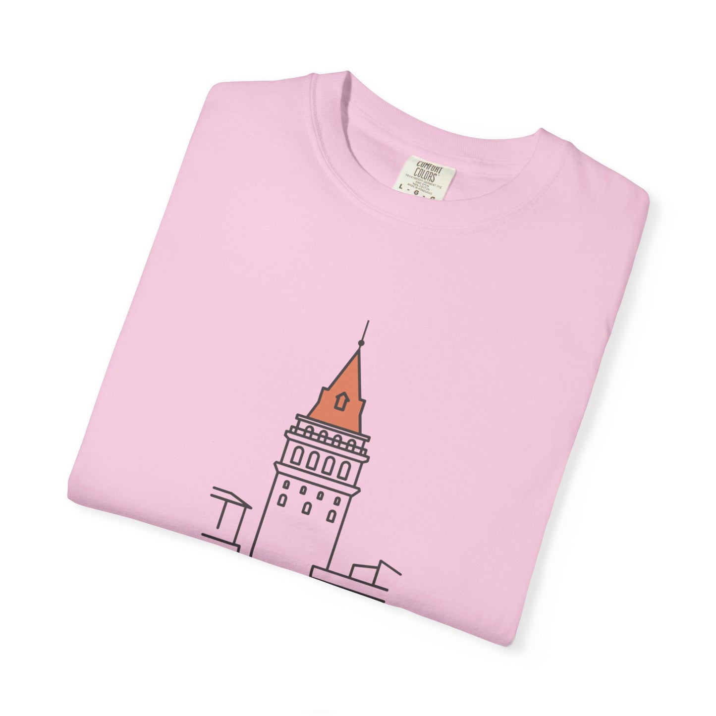 Galata Tower Istanbul Unisex Garment-Dyed T-shirt - Casual Chic Travel Tee