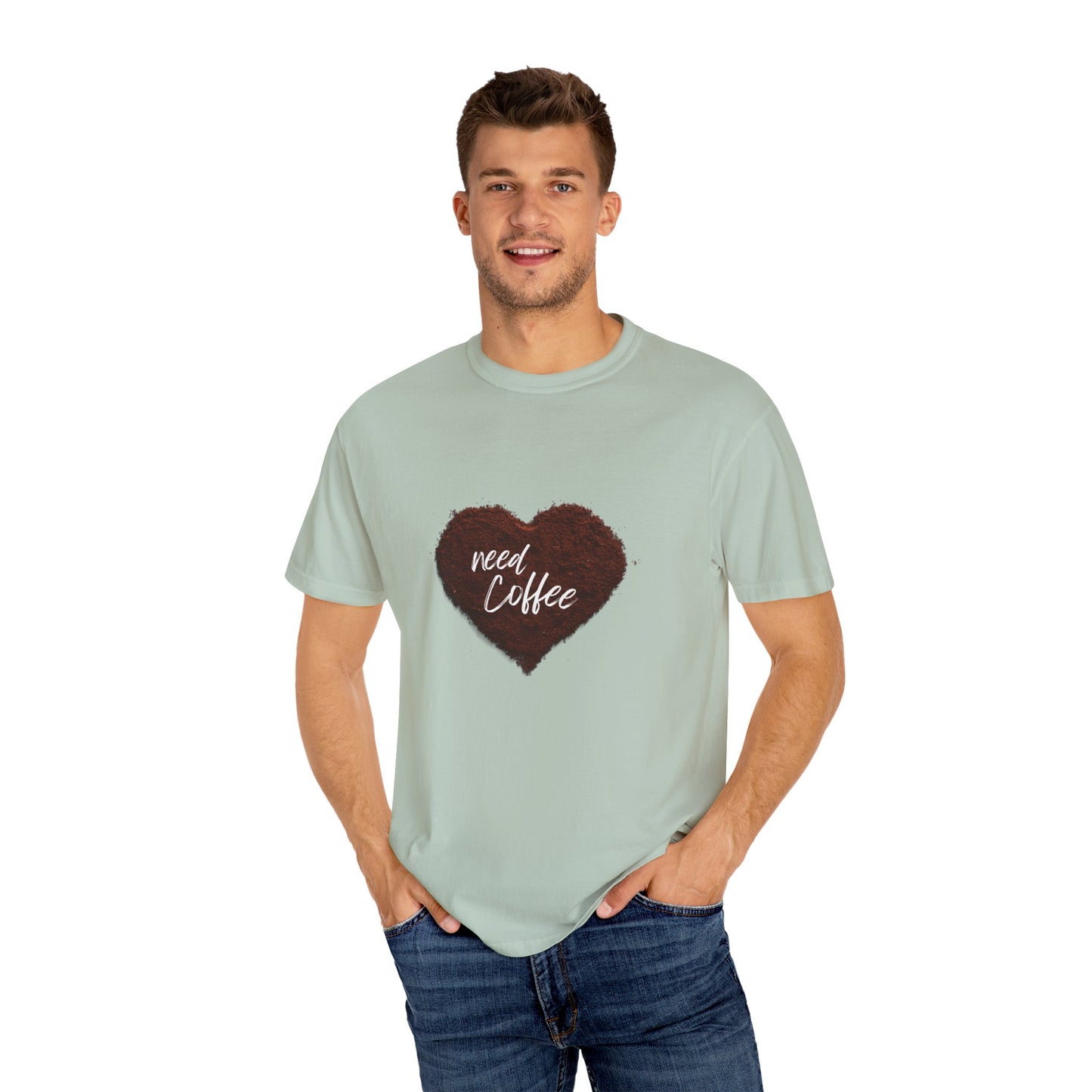 Casual Coffee Lover T-shirt - "Need Coffee" Design