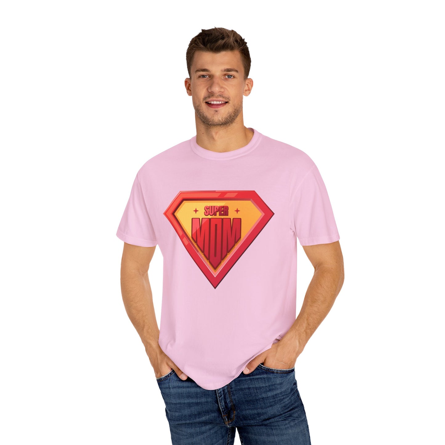 Super Mom Unisex Garment-Dyed T-Shirt - Perfect Gift for Mother's Day