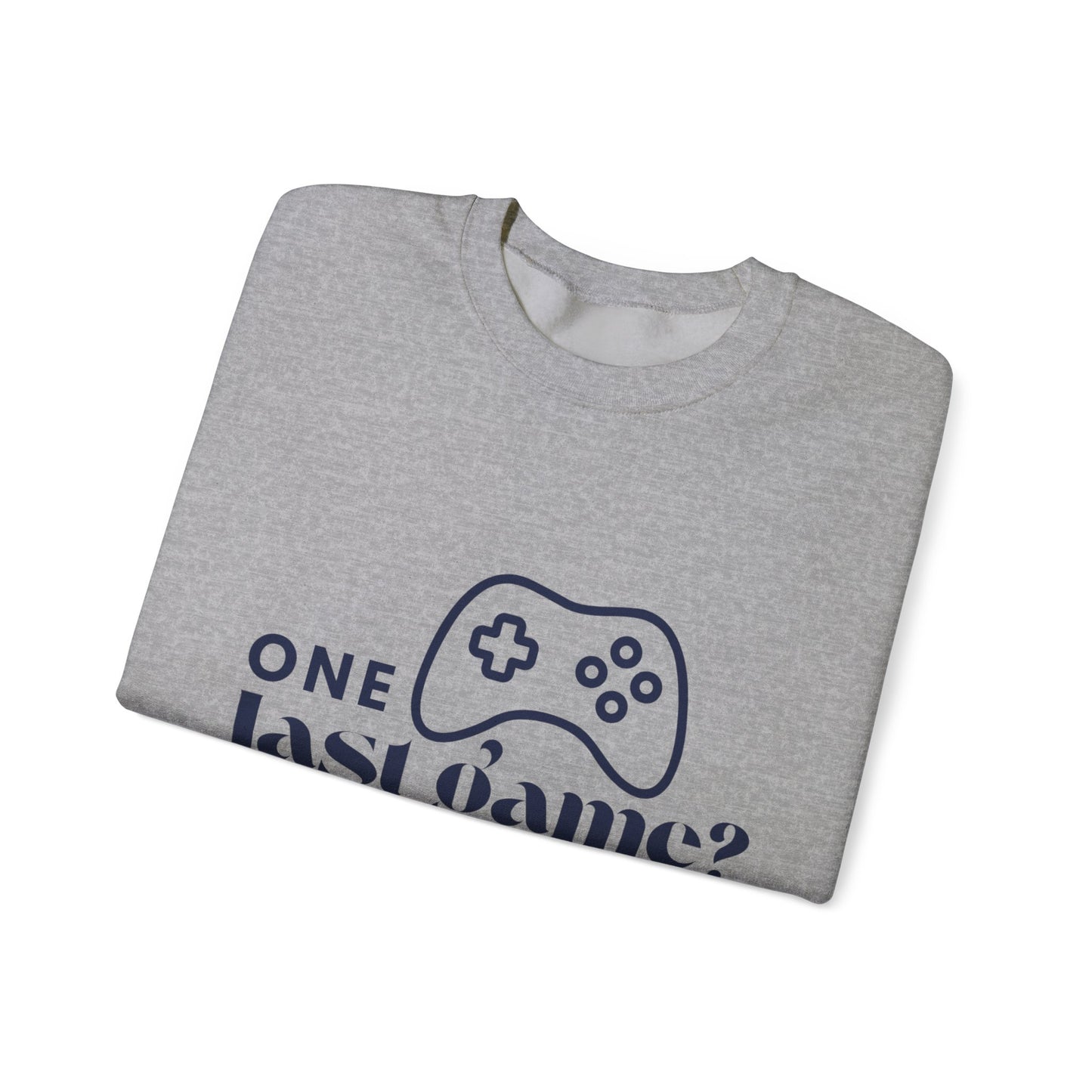 One Last Game? Crewneck Sweatshirt – 'One Last Game?' – Unisex Heavy Blend™