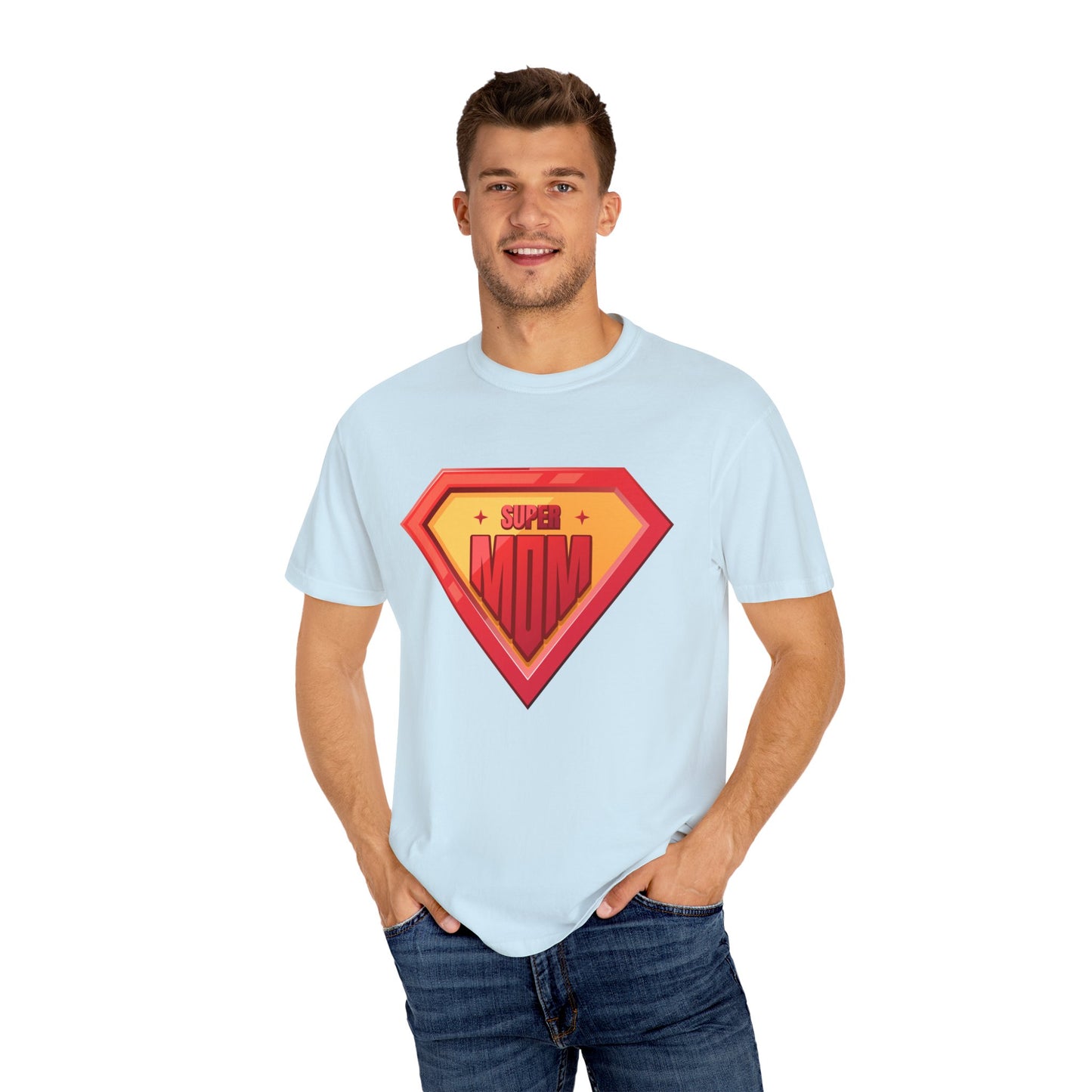 Super Mom Unisex Garment-Dyed T-Shirt - Perfect Gift for Mother's Day