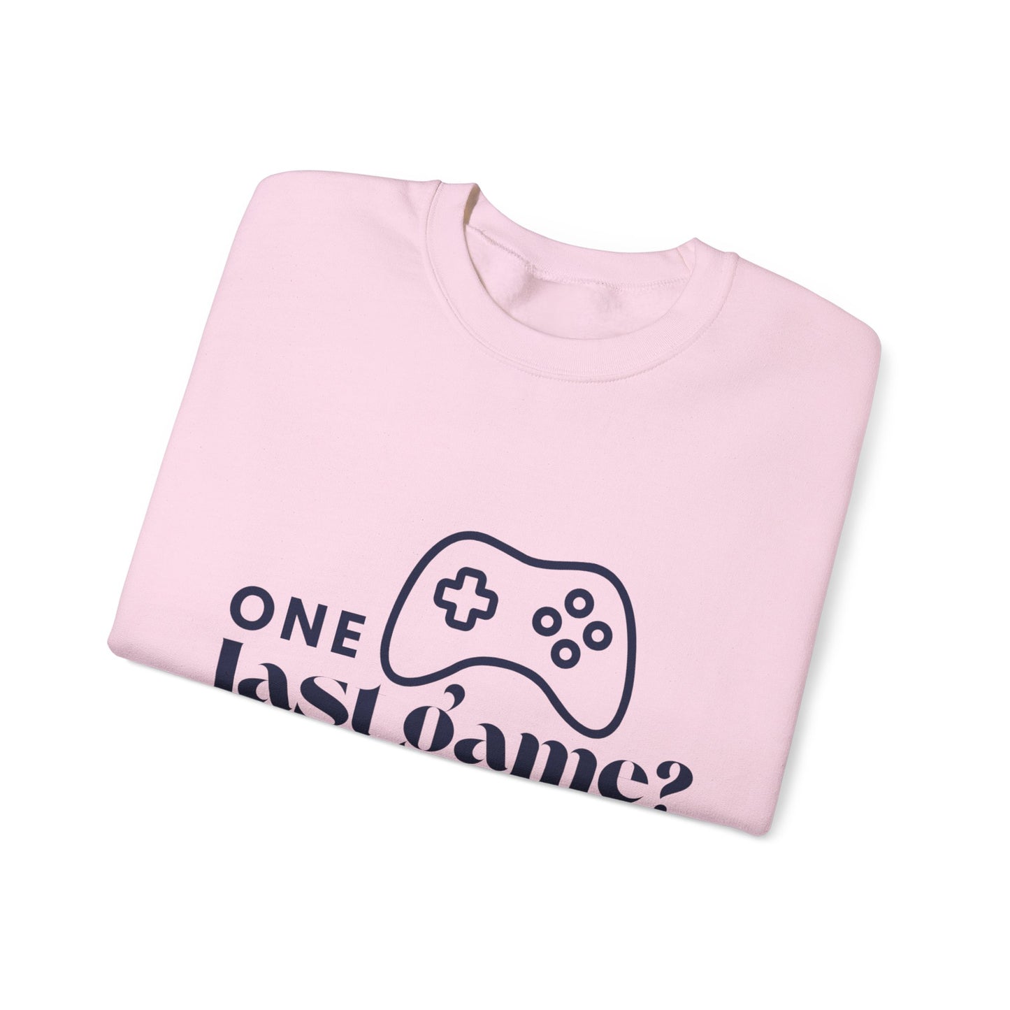 One Last Game? Crewneck Sweatshirt – 'One Last Game?' – Unisex Heavy Blend™
