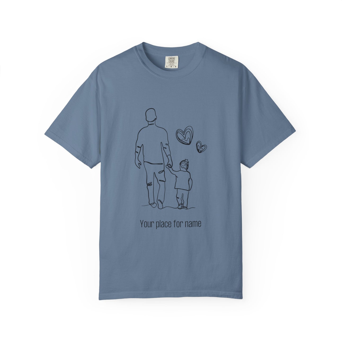 Personalized Fathers Day T-Shirt - Customizable for Dad and Child