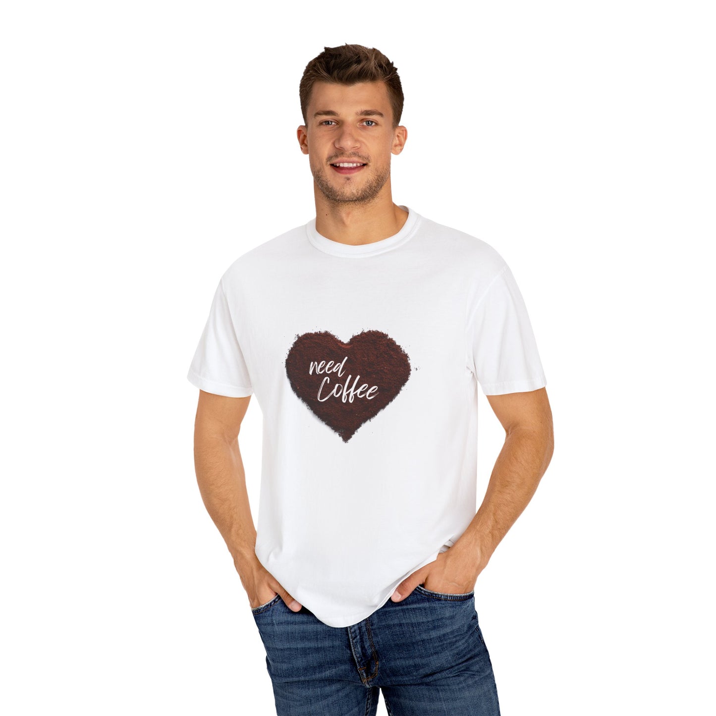 Casual Coffee Lover T-shirt - "Need Coffee" Design