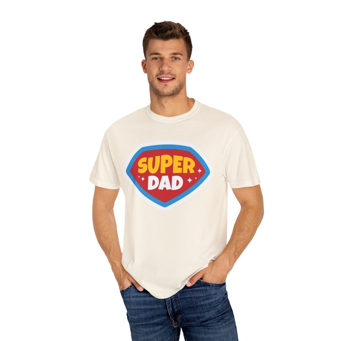 Super Dad Unisex Garment-Dyed T-Shirt - Perfect Gift for Father's Day