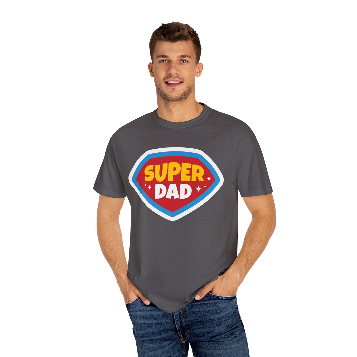 Super Dad Unisex Garment-Dyed T-Shirt - Perfect Gift for Father's Day