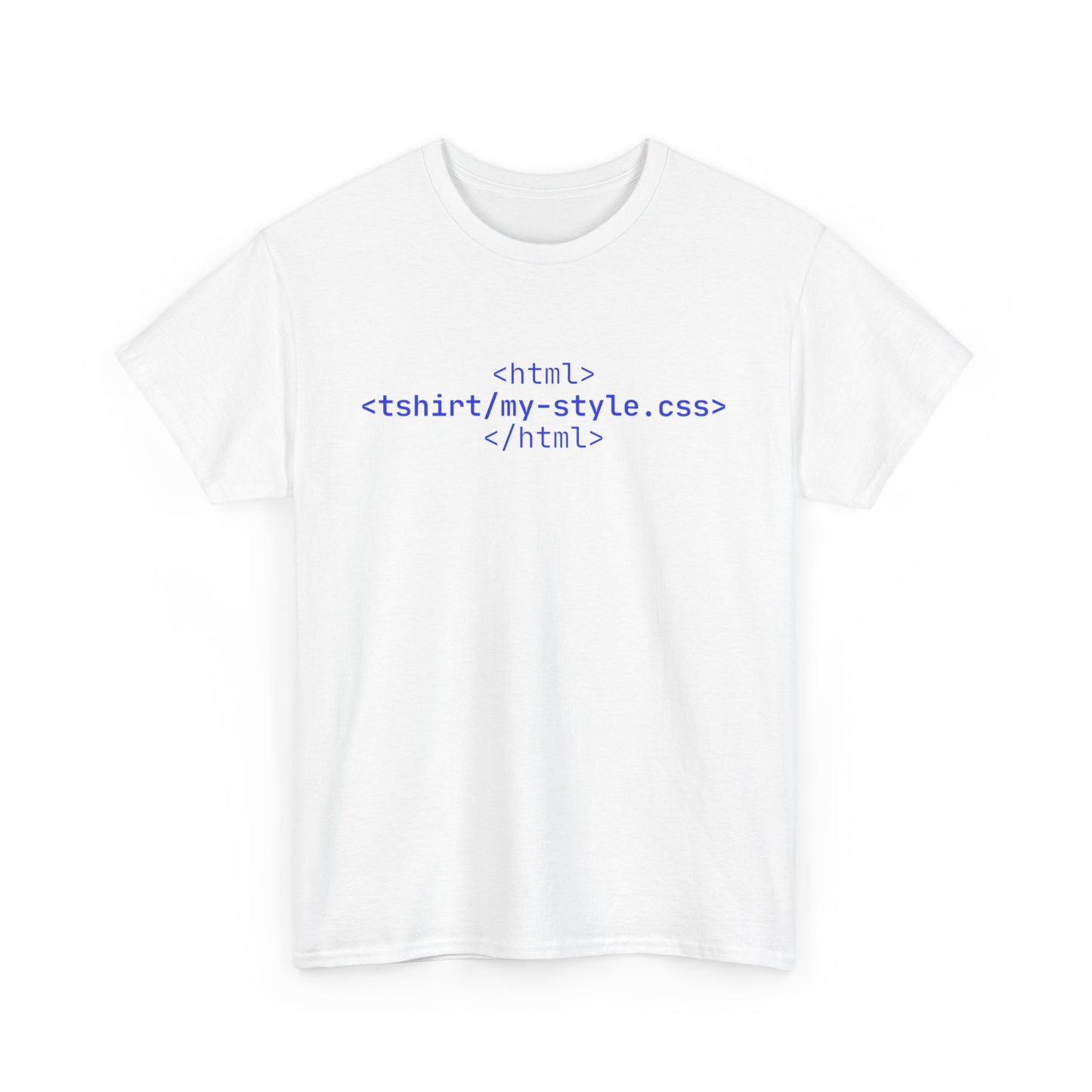 HTML Code Unisex Heavy Cotton Tee for Tech Lovers