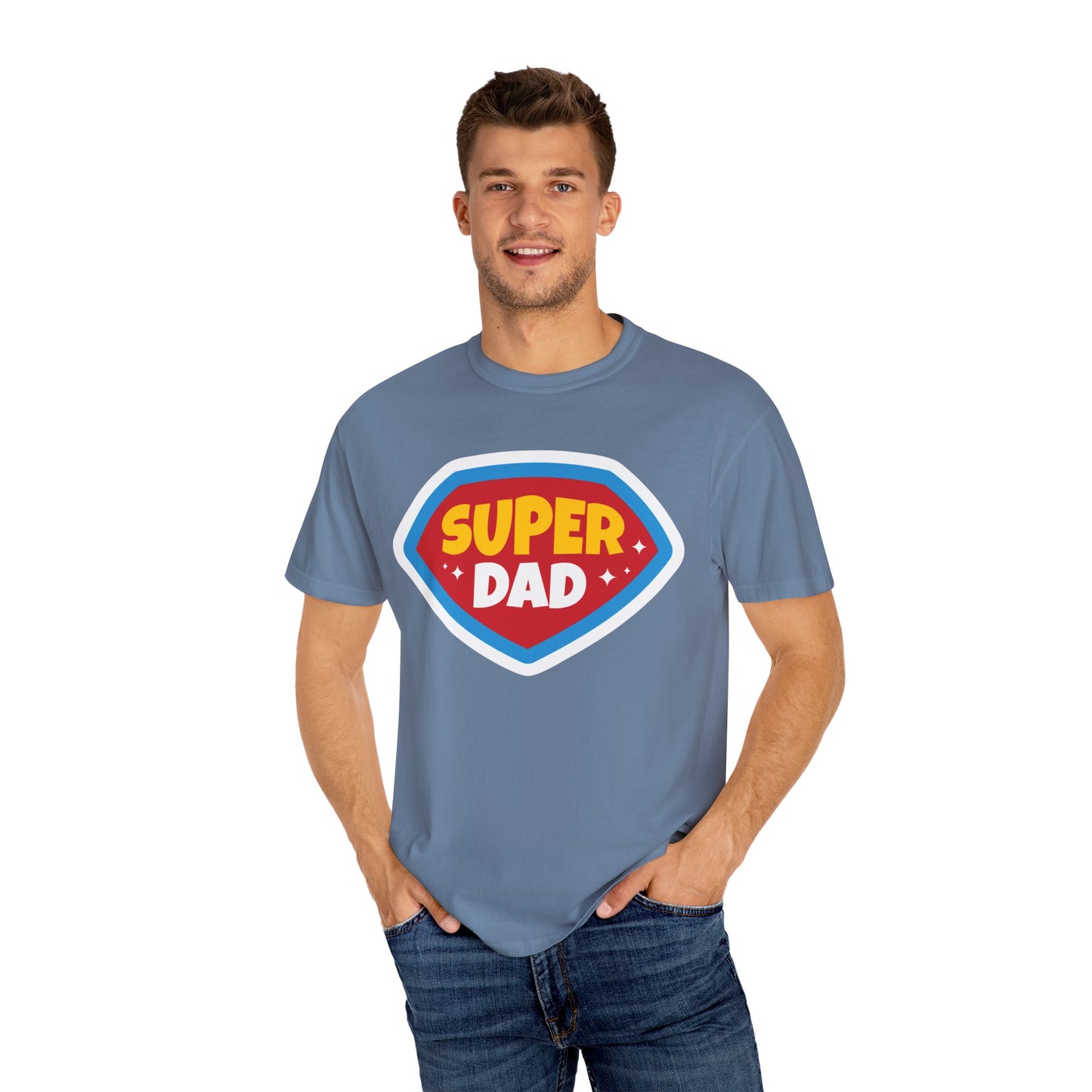Super Dad Unisex Garment-Dyed T-Shirt - Perfect Gift for Father's Day