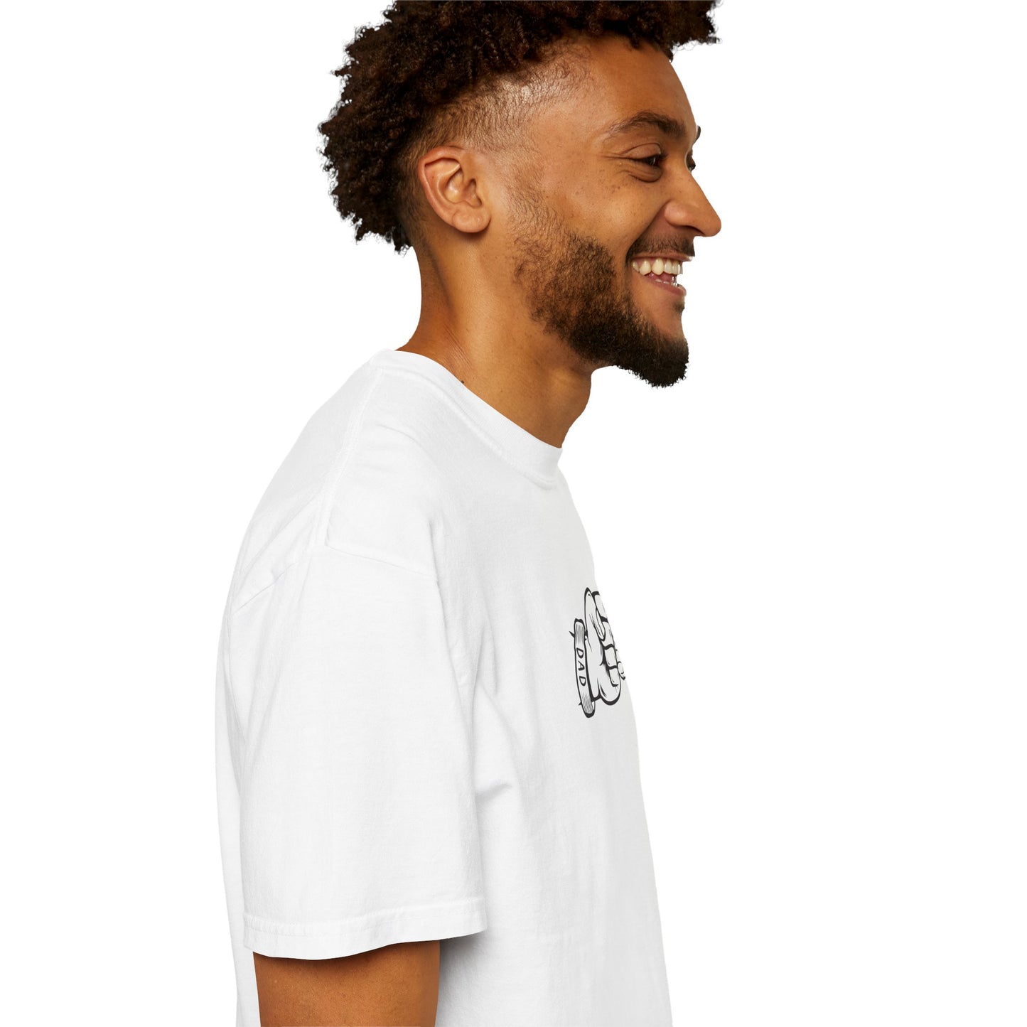 Unisex Garment-Dyed T-shirt with Fathers Day Fist Bump Design - Casual, Comfortable, Perfect for Everyday Wear