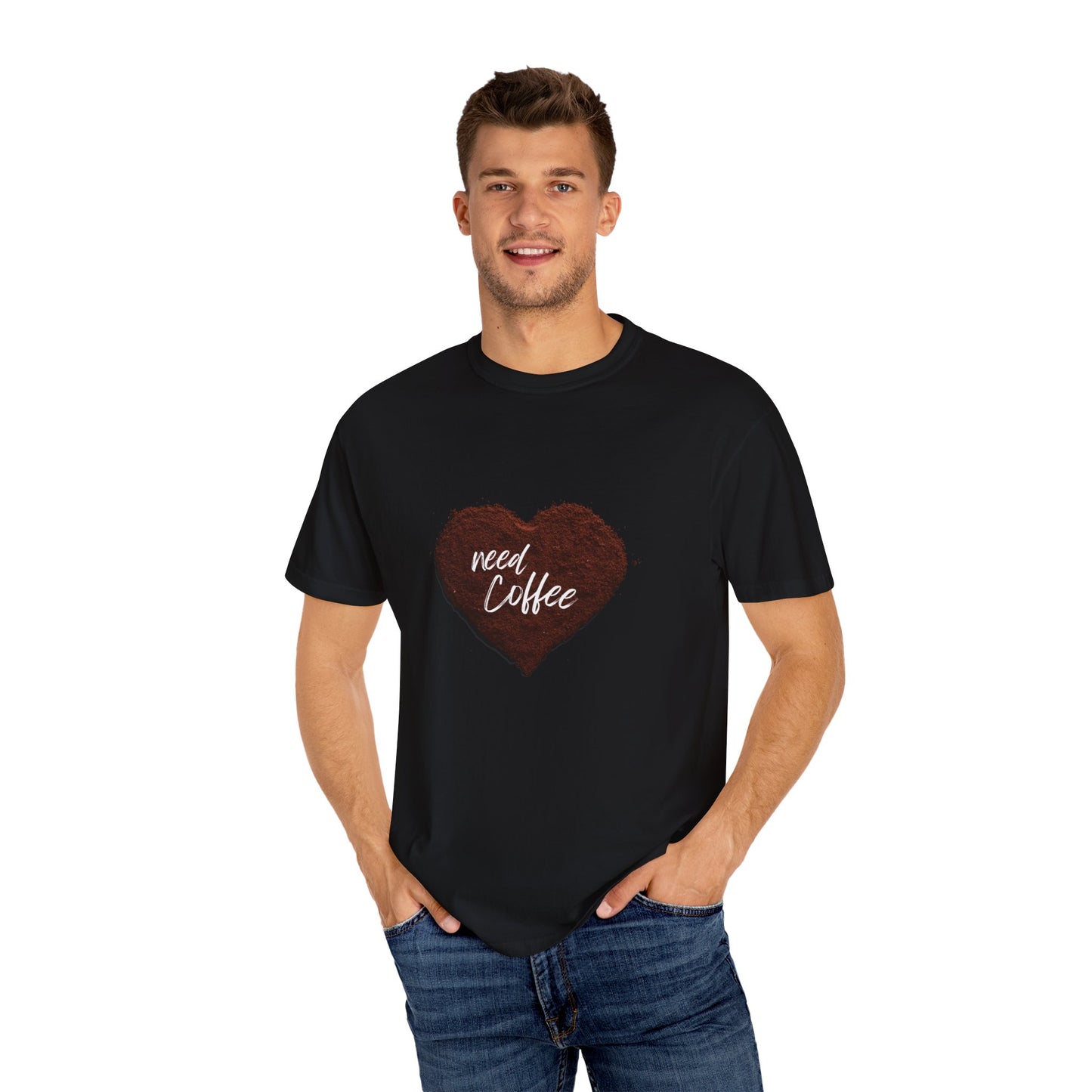 Casual Coffee Lover T-shirt - "Need Coffee" Design
