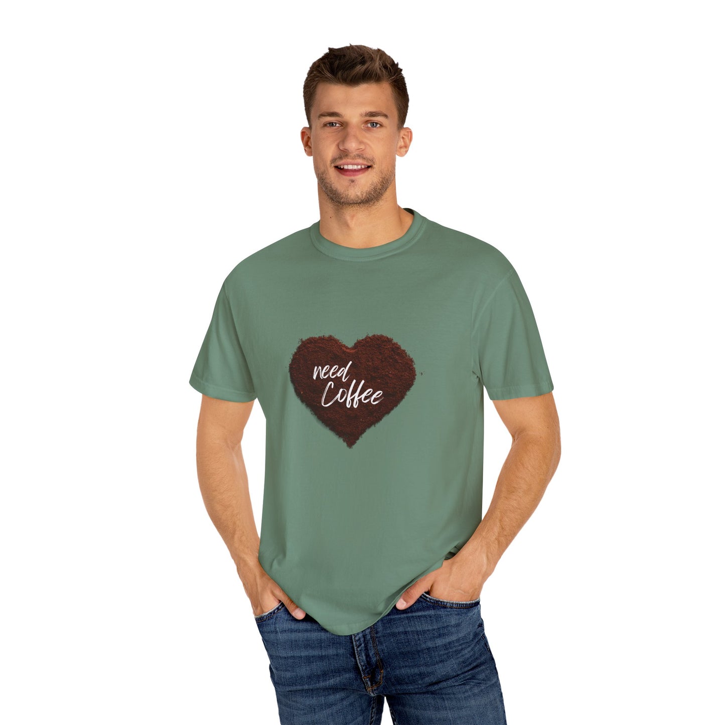 Casual Coffee Lover T-shirt - "Need Coffee" Design