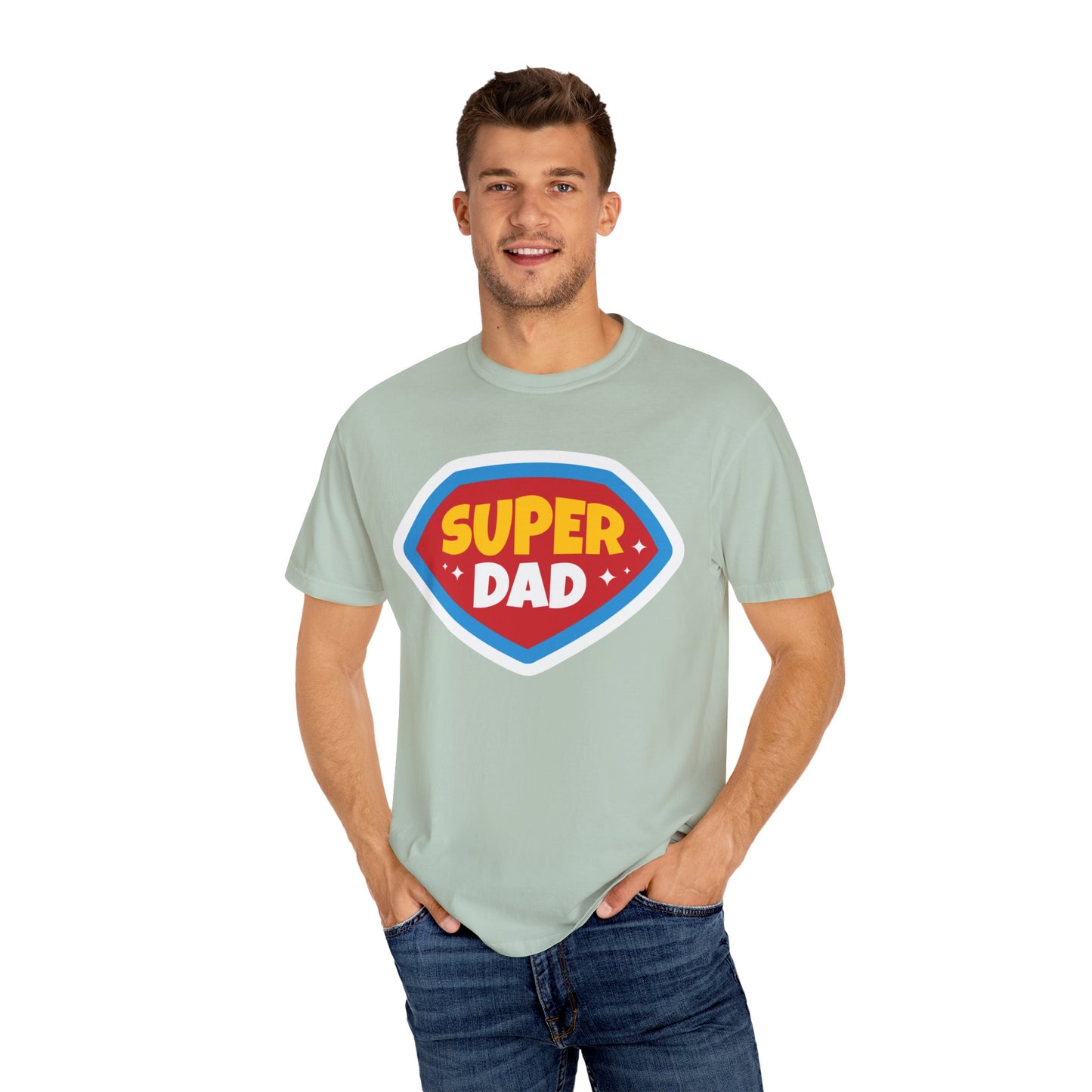 Super Dad Unisex Garment-Dyed T-Shirt - Perfect Gift for Father's Day