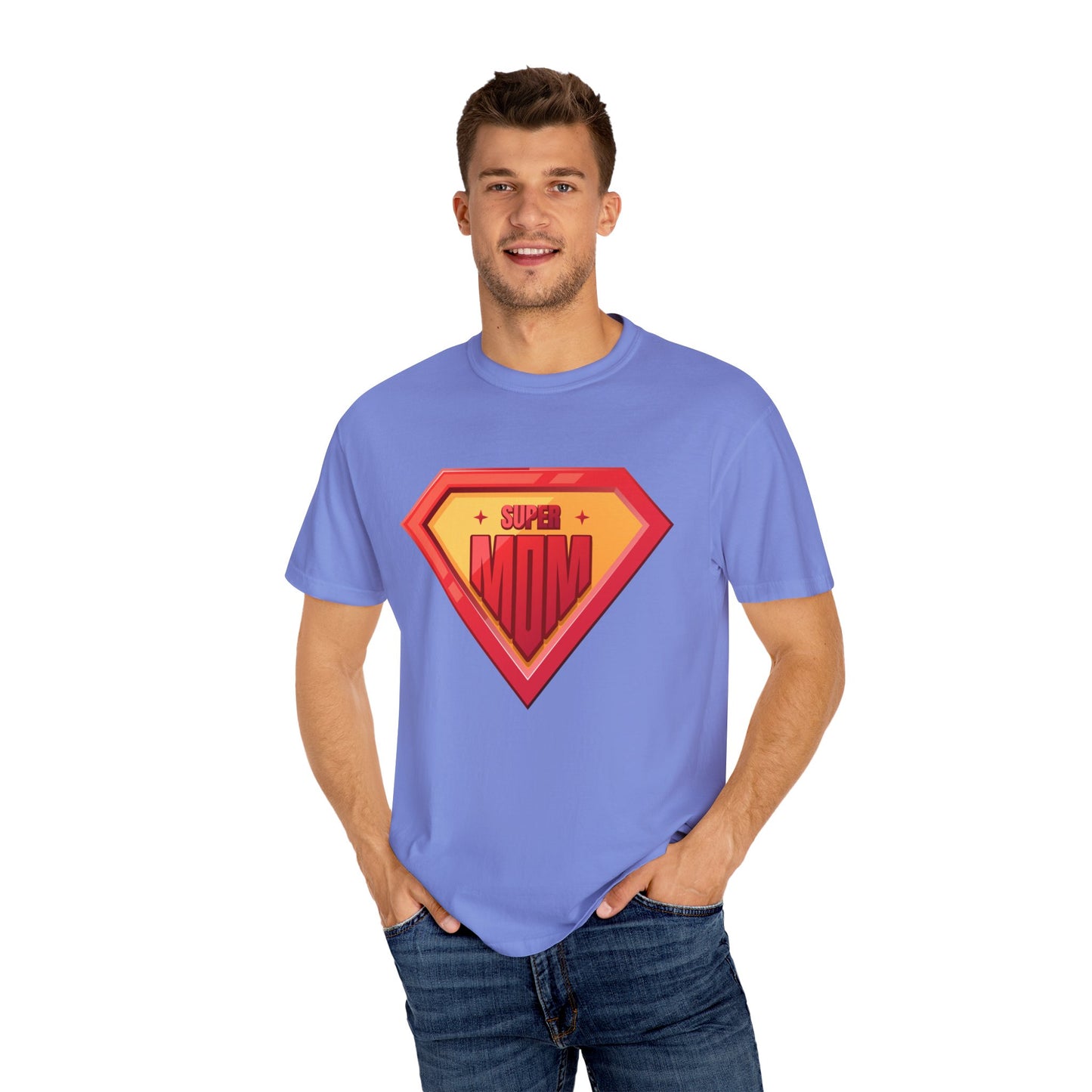 Super Mom Unisex Garment-Dyed T-Shirt - Perfect Gift for Mother's Day