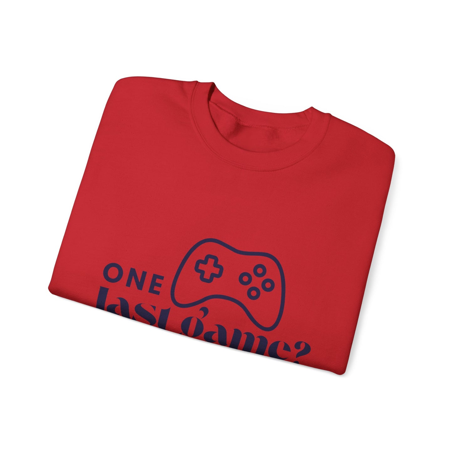 One Last Game? Crewneck Sweatshirt – 'One Last Game?' – Unisex Heavy Blend™