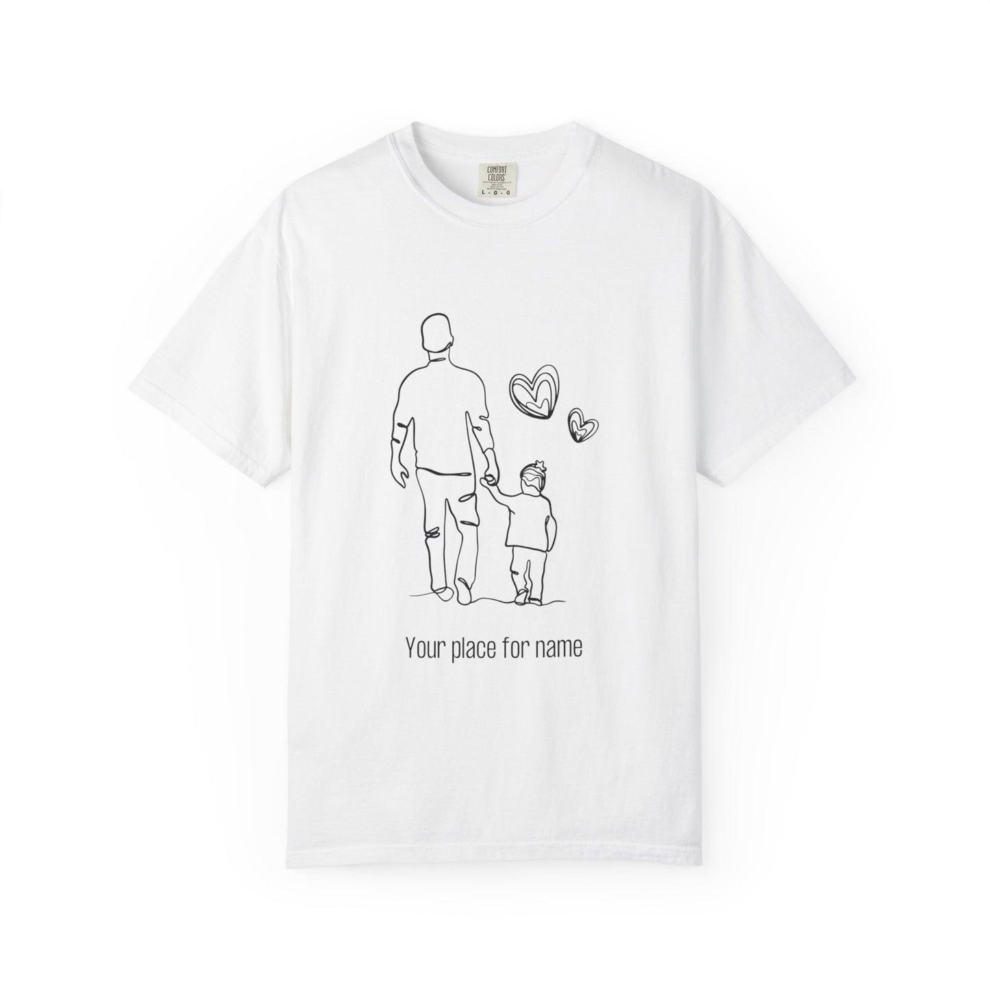 Personalized Fathers Day T-Shirt - Customizable for Dad and Child