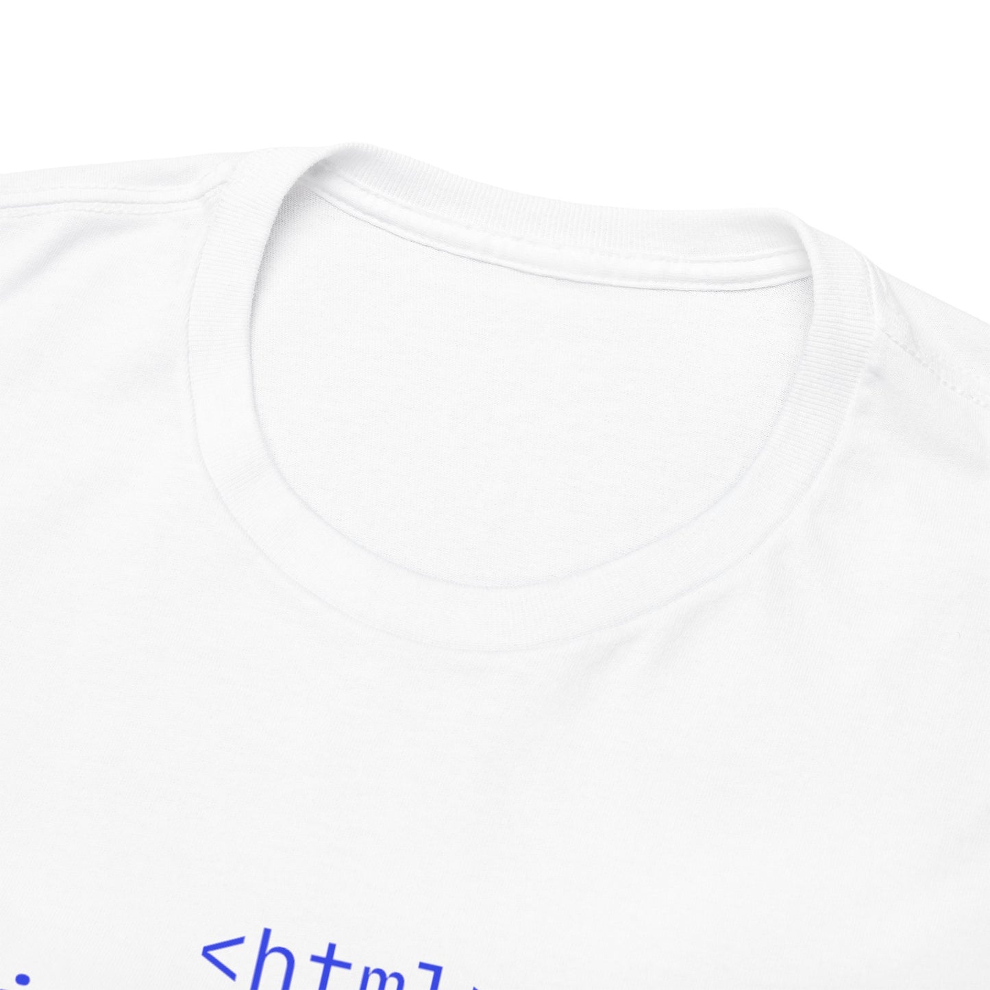 HTML Code Unisex Heavy Cotton Tee for Tech Lovers