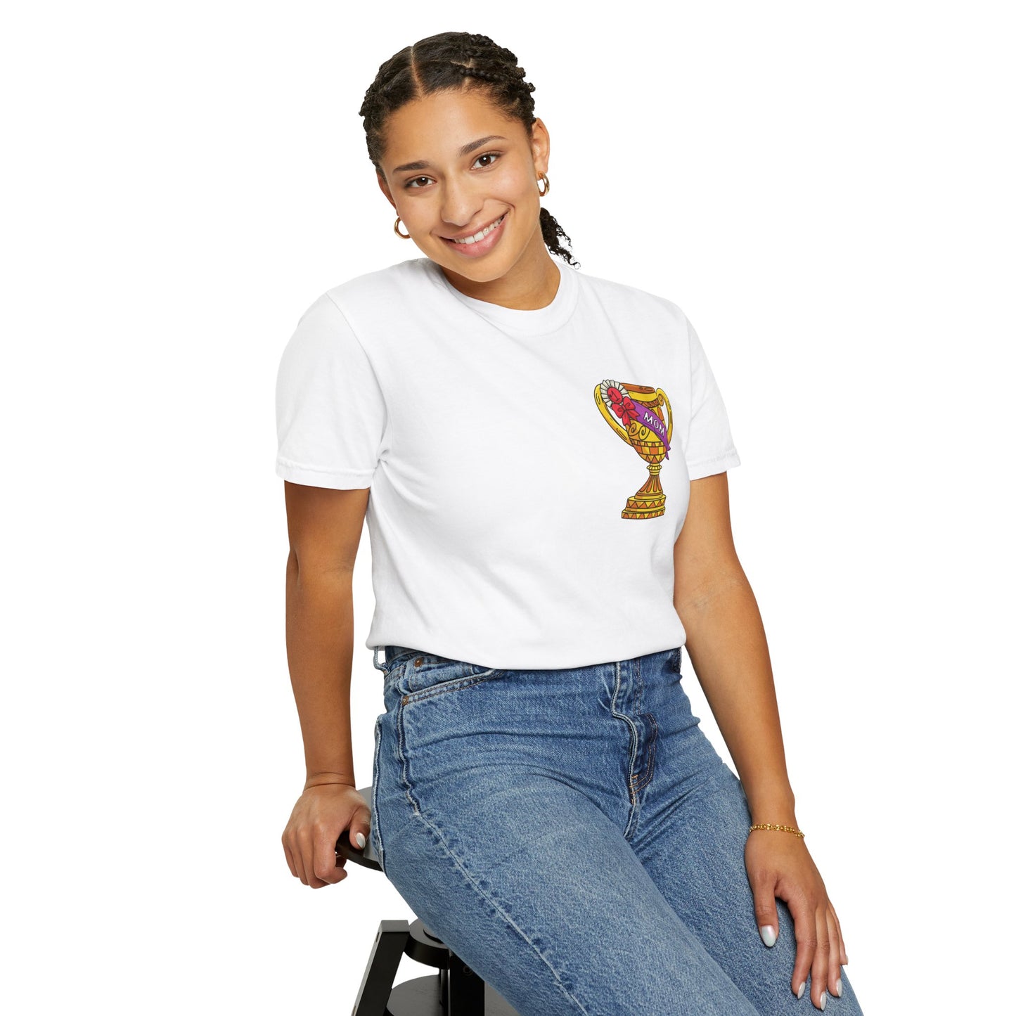 Mom Trophy Unisex Garment-Dyed T-shirt