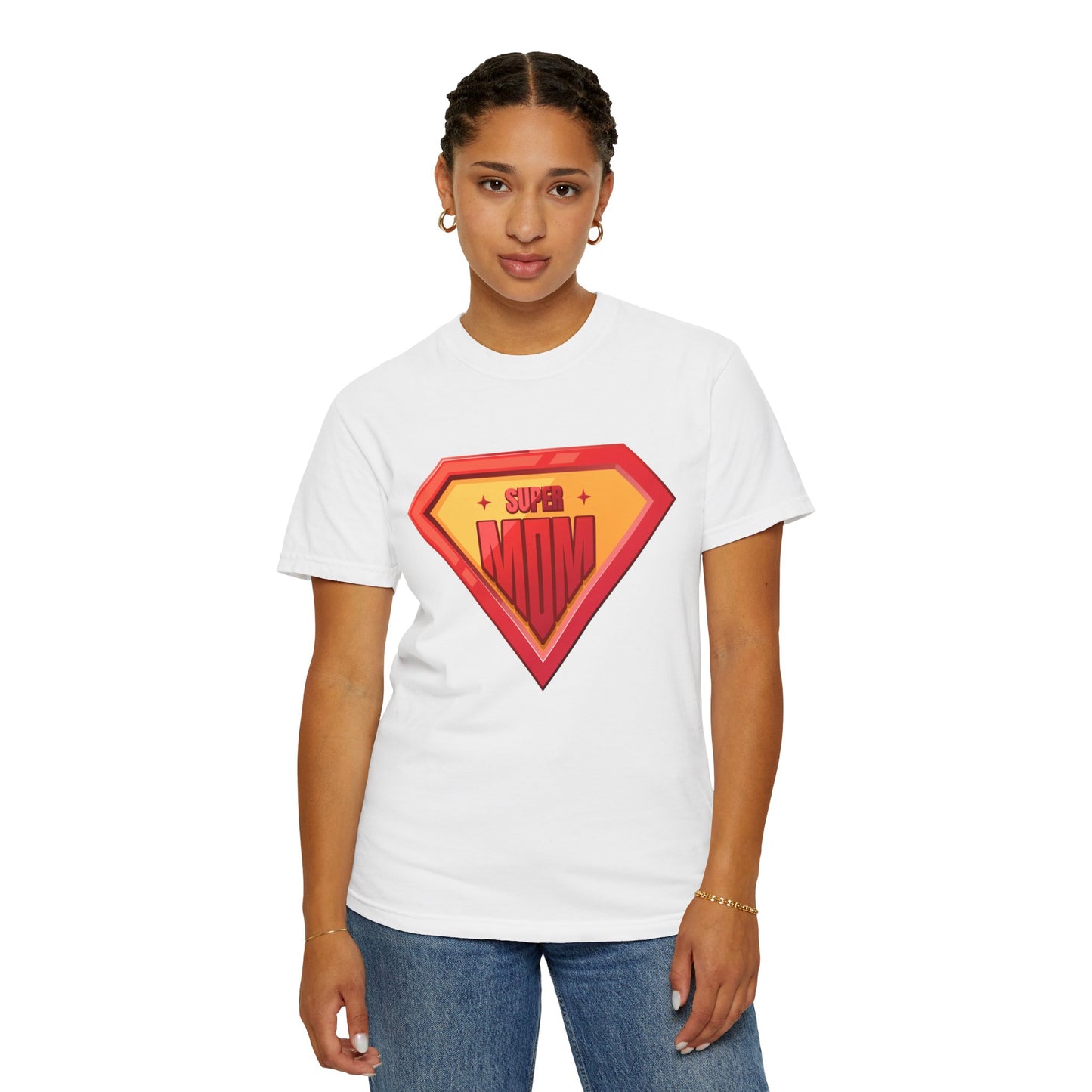 Super Mom Unisex Garment-Dyed T-Shirt - Perfect Gift for Mother's Day