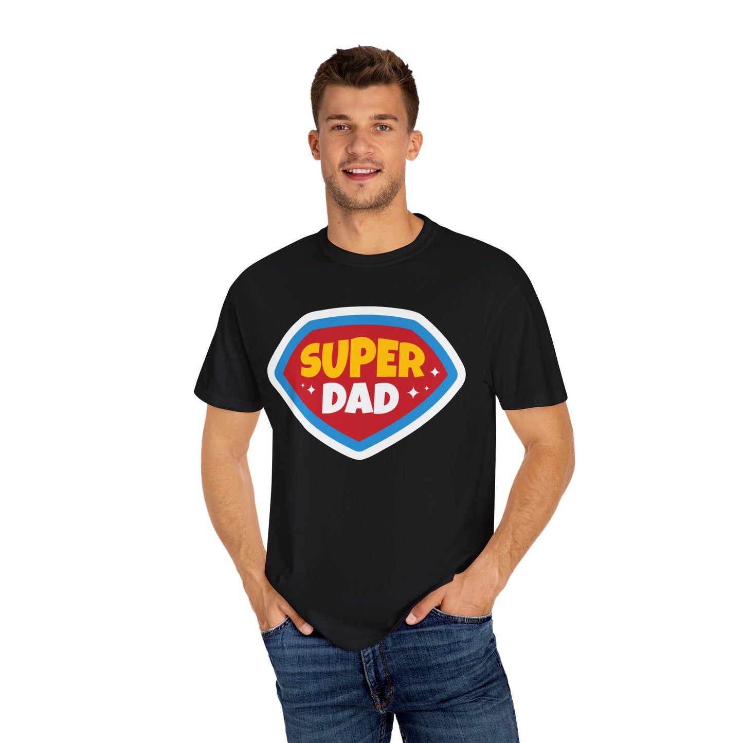 Super Dad Unisex Garment-Dyed T-Shirt - Perfect Gift for Father's Day