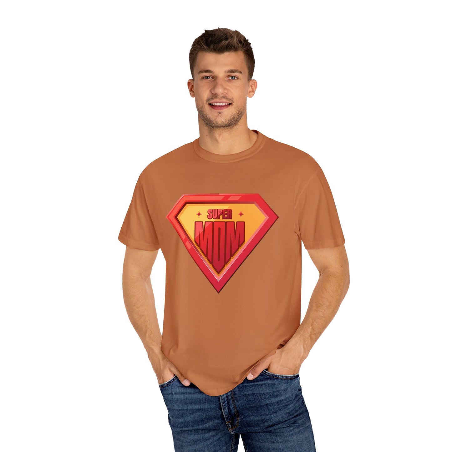 Super Mom Unisex Garment-Dyed T-Shirt - Perfect Gift for Mother's Day