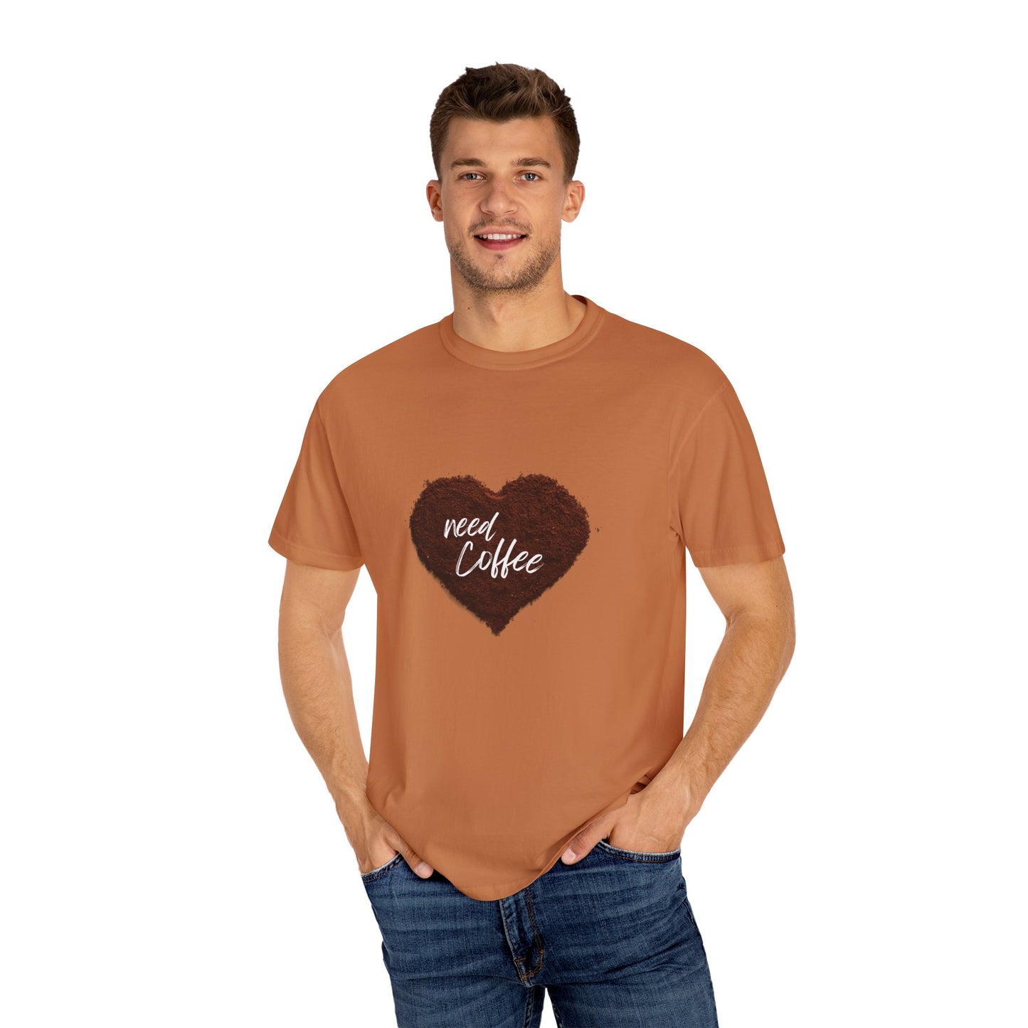 Casual Coffee Lover T-shirt - "Need Coffee" Design
