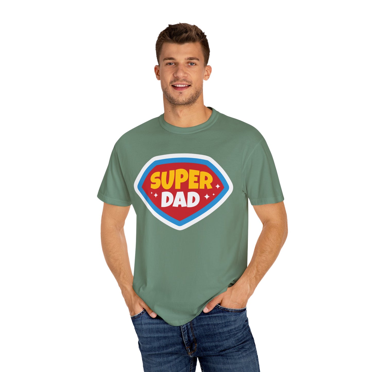 Super Dad Unisex Garment-Dyed T-Shirt - Perfect Gift for Father's Day